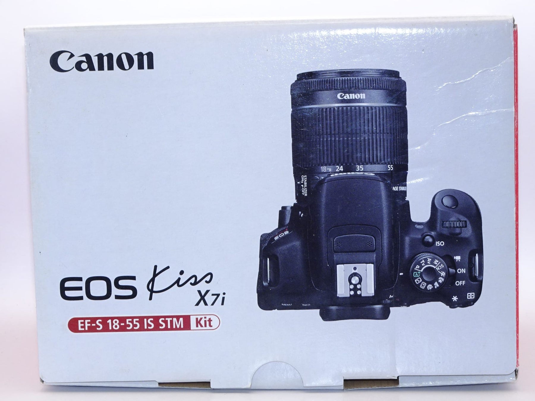 【外観特上級】Canon デジタル一眼レフカメラ EOS Kiss X7i レンズキット EF-S18-55mm F3.5-5.6 IS STM付属 KISSX7I-1855ISSTMLK