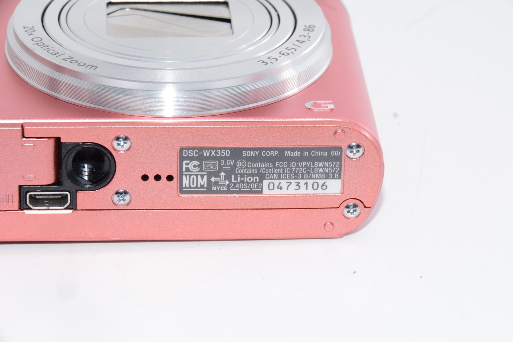 【外観特上級】ソニー SONY デジタルカメラ Cyber-shot WX350 光学20倍 ピンク DSC-WX350-P