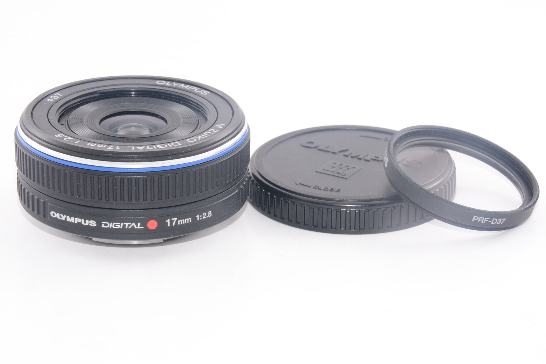 【外観特上級】OLYMPUS パンケーキレンズ M.ZUIKO DIGITAL 17mm F2.8 ブラック