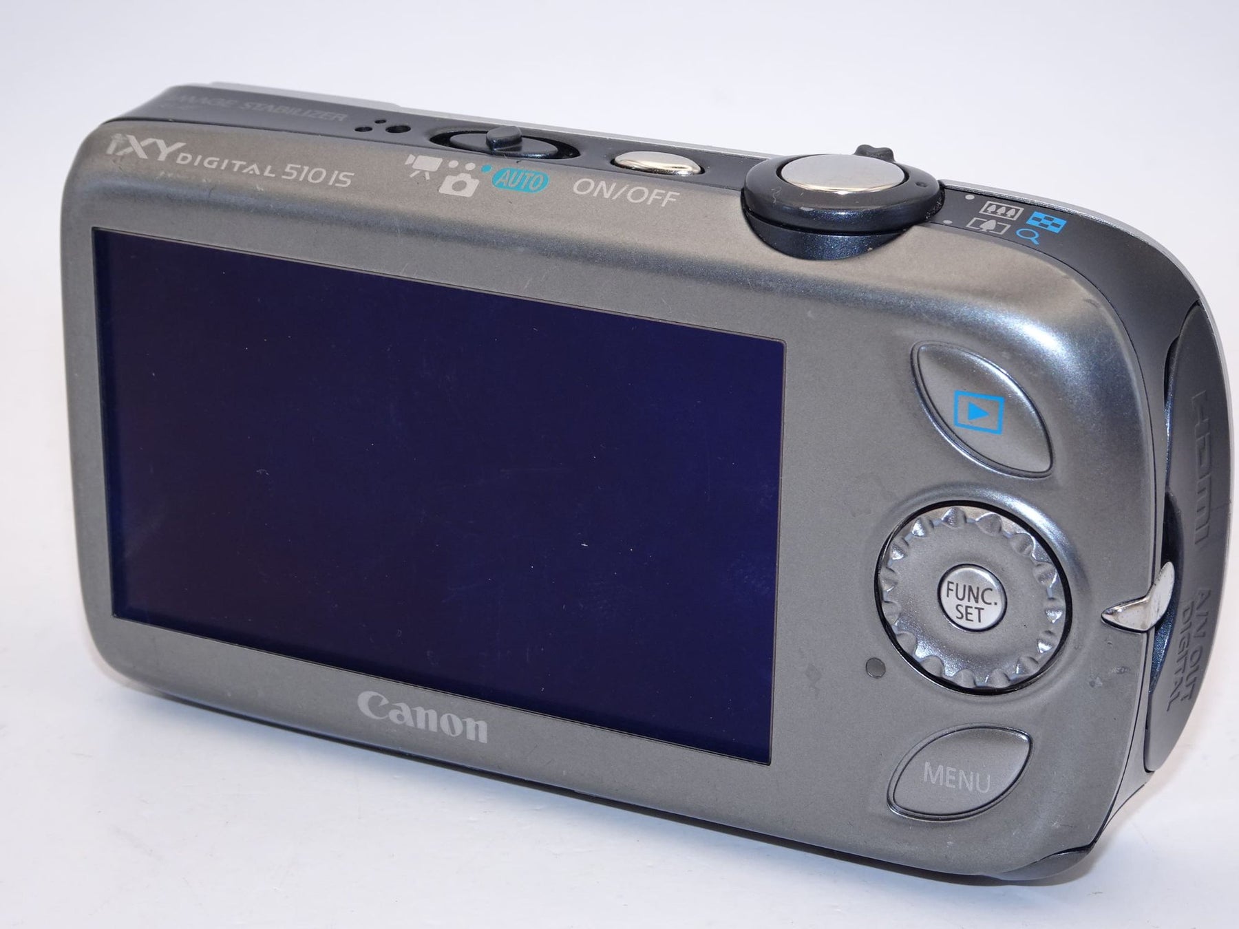 【外観並級】Canon デジタルカメラ IXY DIGITAL (イクシ) 510 IS シルバー IXYD510IS(SL)