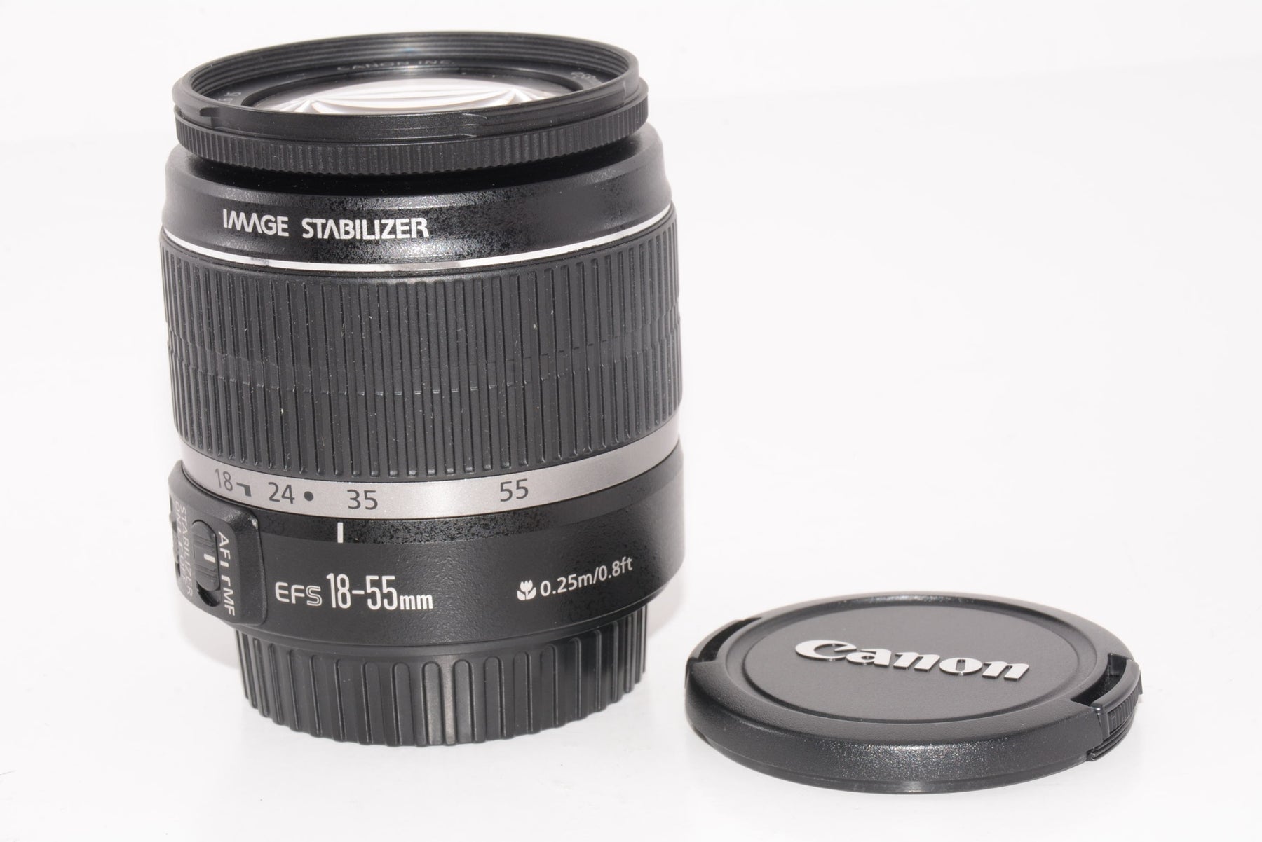 【外観特上級】Canon 標準ズームレンズ EF-S18-55mm F3.5-5.6 IS