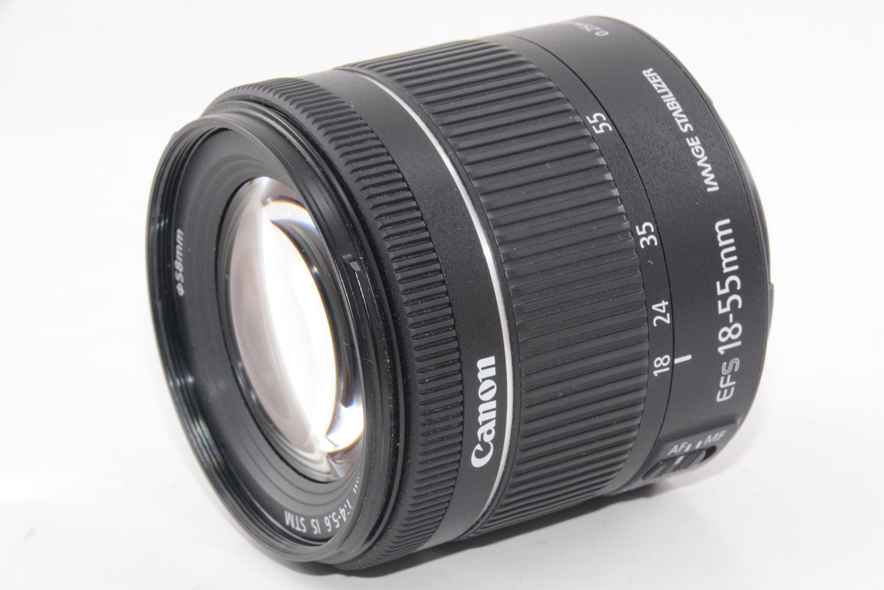 【外観特上級】Canon 標準ズームレンズ EF-S18-55mm F3.5-5.6 IS STM