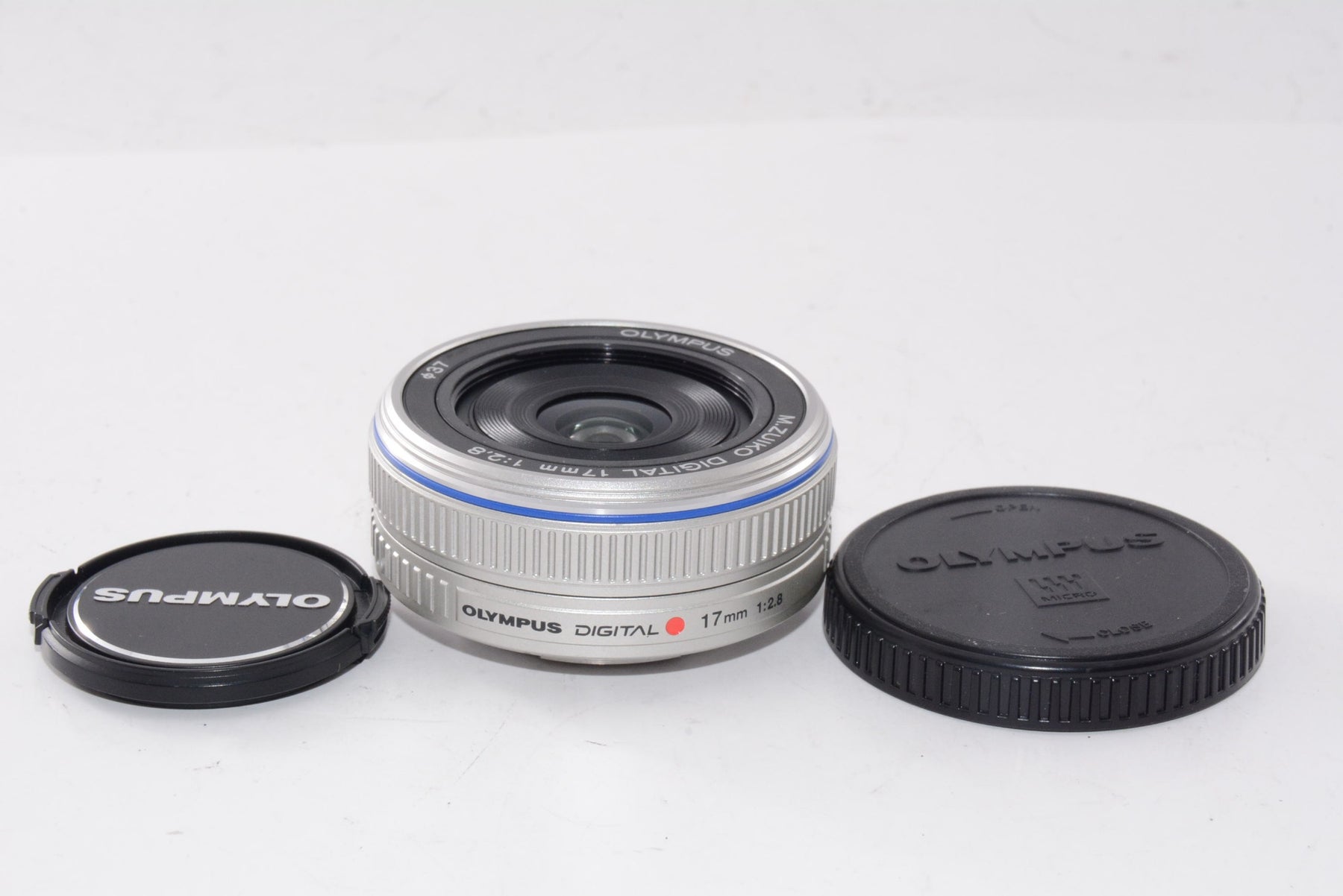 【外観並級】OLYMPUS パンケーキレンズ M.ZUIKO DIGITAL 17mm F2.8 シルバー