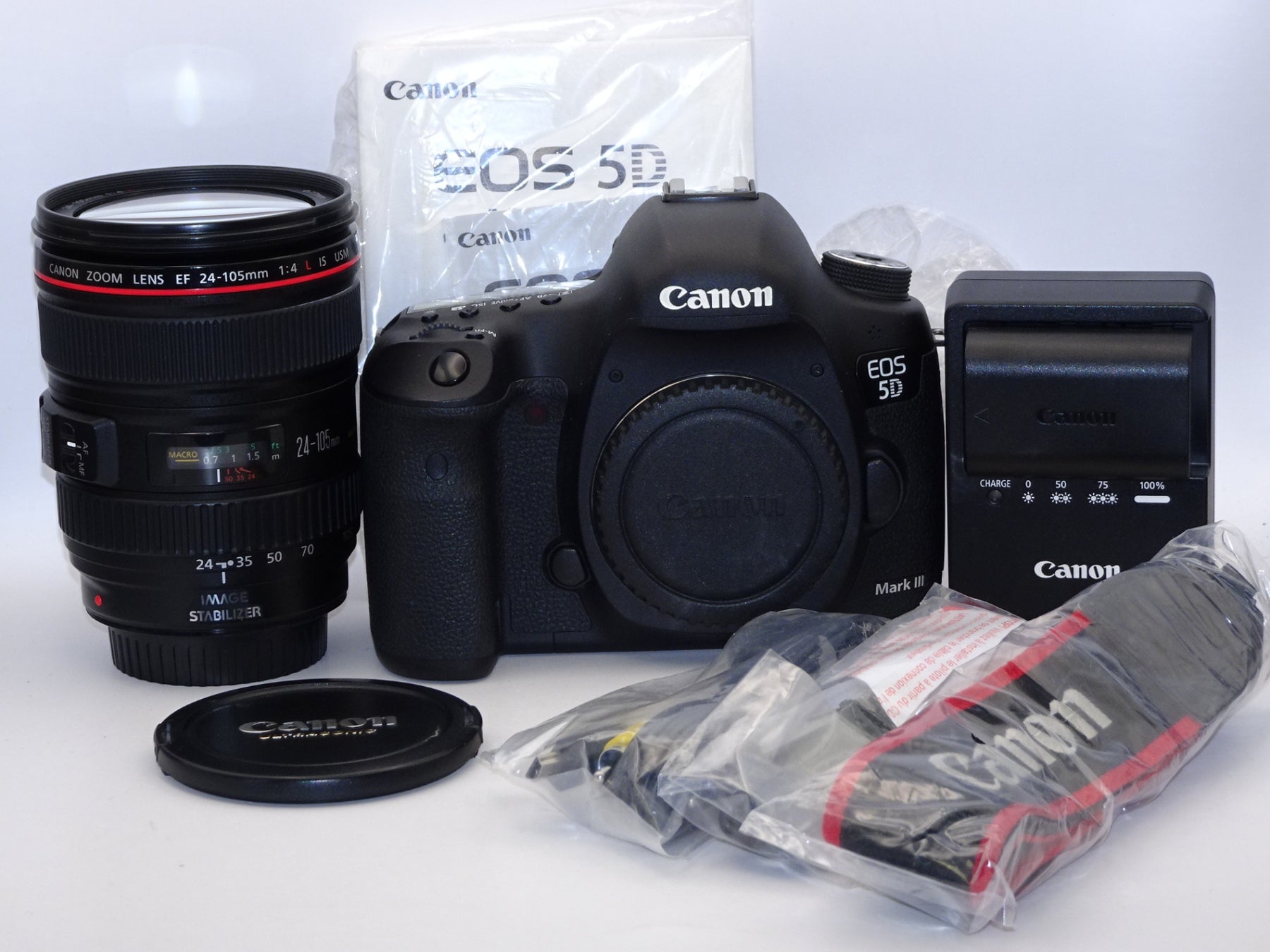 【外観並級】Canon デジタル一眼レフカメラ EOS5D MarkIII EF24-70L IS USM レンズキット EF24-70mm F4L IS USM付属