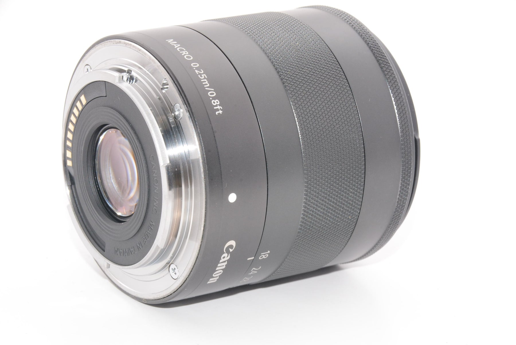 【外観特上級】Canon ミラーレス一眼カメラ EOS M レンズキット EF-M18-55mm F3.5-5.6 IS STM付属 ホワイト EOSMWH-18-55ISSTMLK