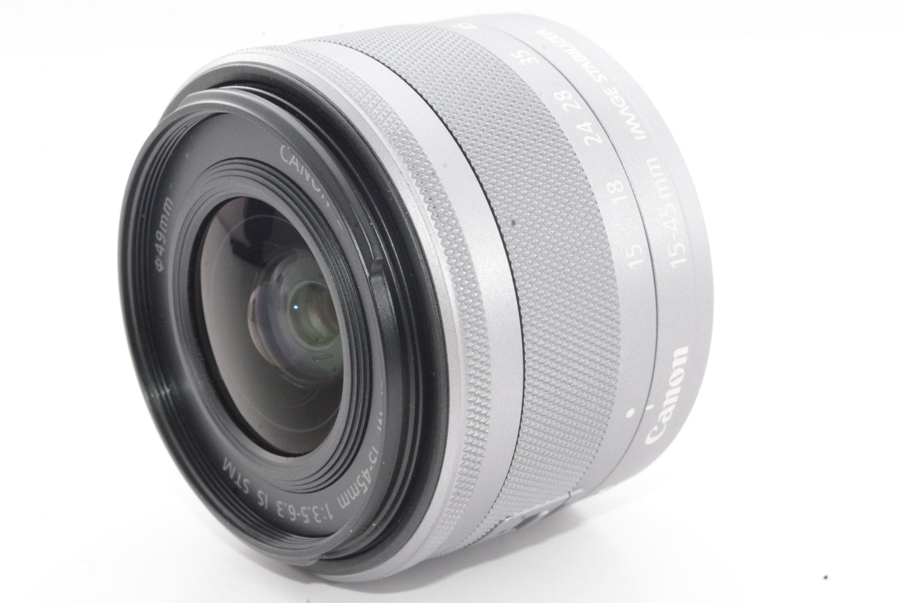 【外観特上級】Canon 標準ズームレンズ EF-M15-45mm F3.5-6.3IS STM(シルバー) ミラーレス一眼対応 EF-M15-45ISSTMSL