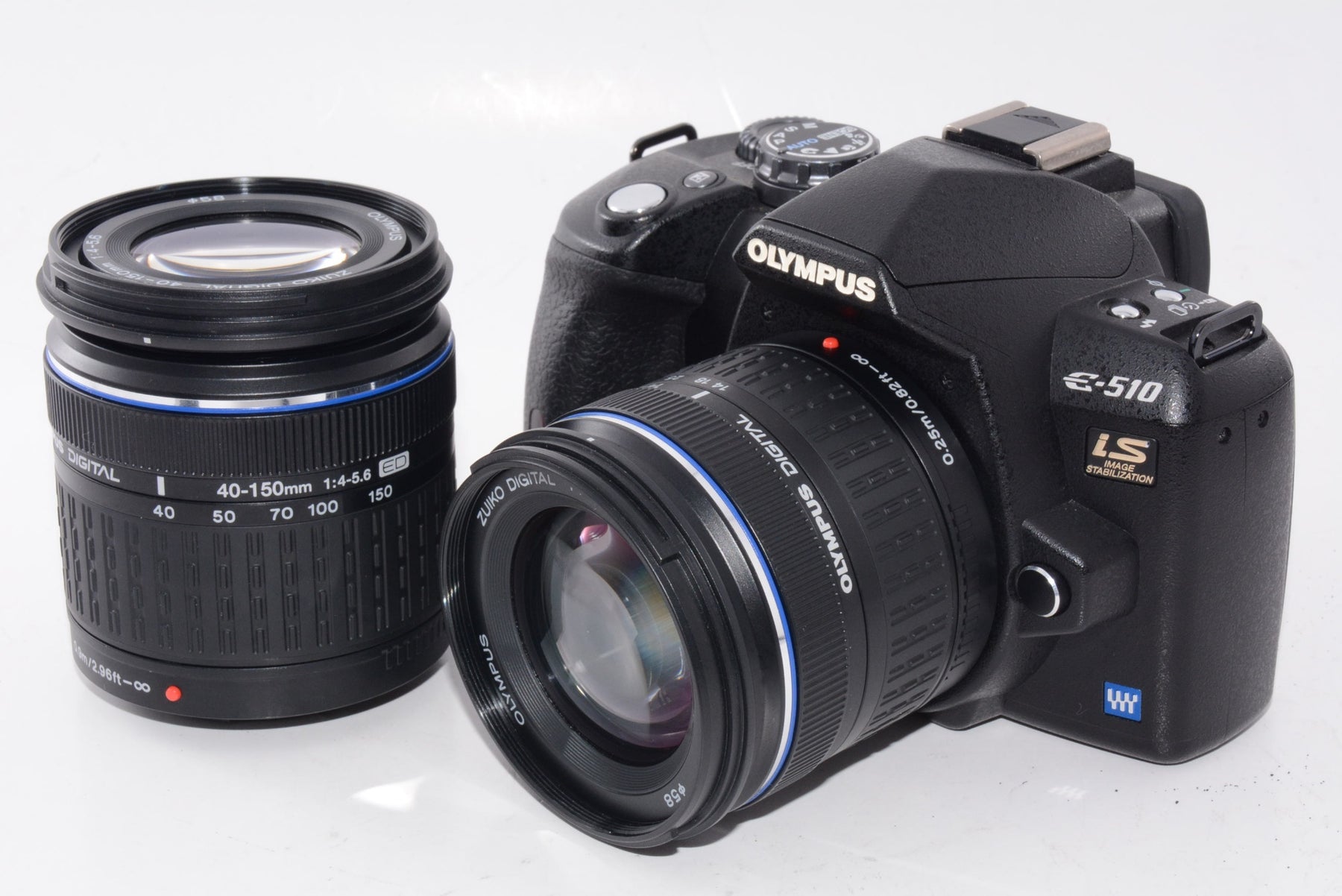 【外観特上級】OLYMPUS デジタル一眼レフカメラ E-510ダブルズームキット
