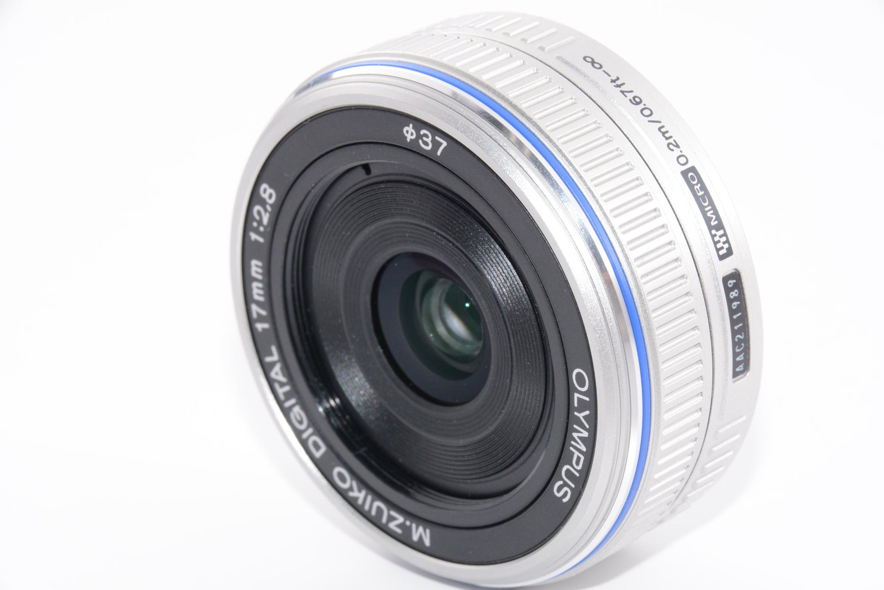 【外観並級】OLYMPUS パンケーキレンズ M.ZUIKO DIGITAL 17mm F2.8 シルバー