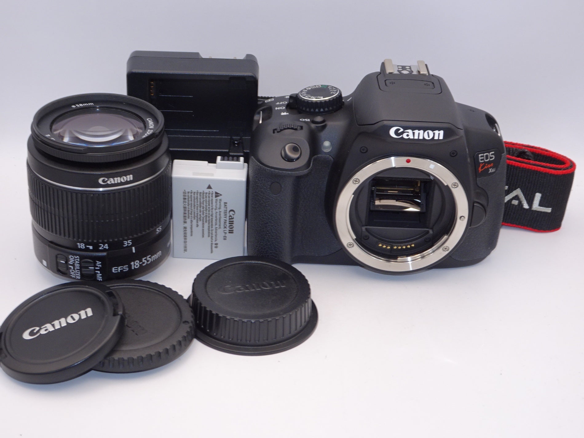 外観並級】Canon デジタル一眼レフカメラ EOS Kiss X6i EF-S18-55 IS