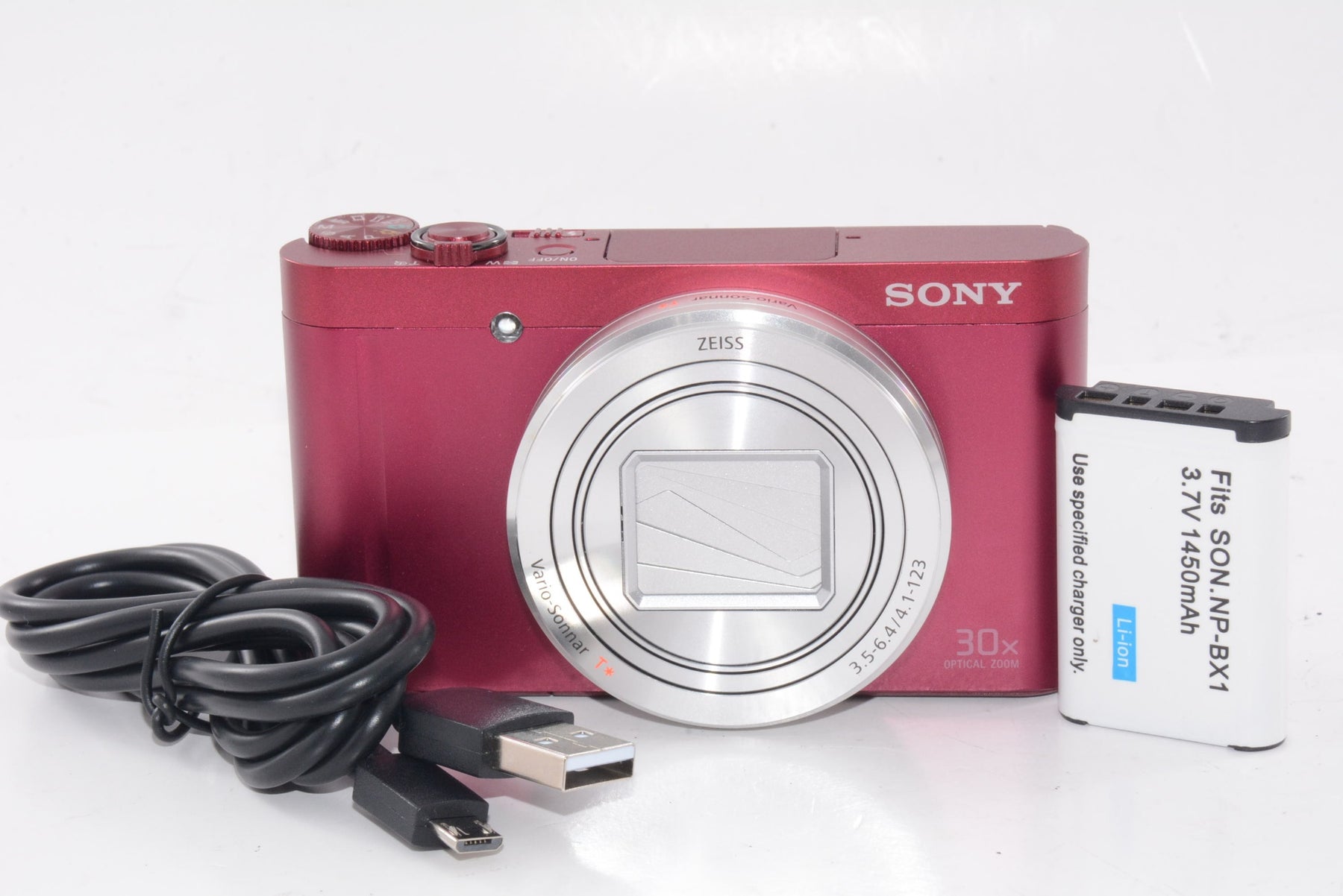【外観特上級】ソニー SONY デジタルカメラ DSC-WX500 光学30倍ズーム 1820万画素 レッド Cyber-shot DSC-WX500 RC