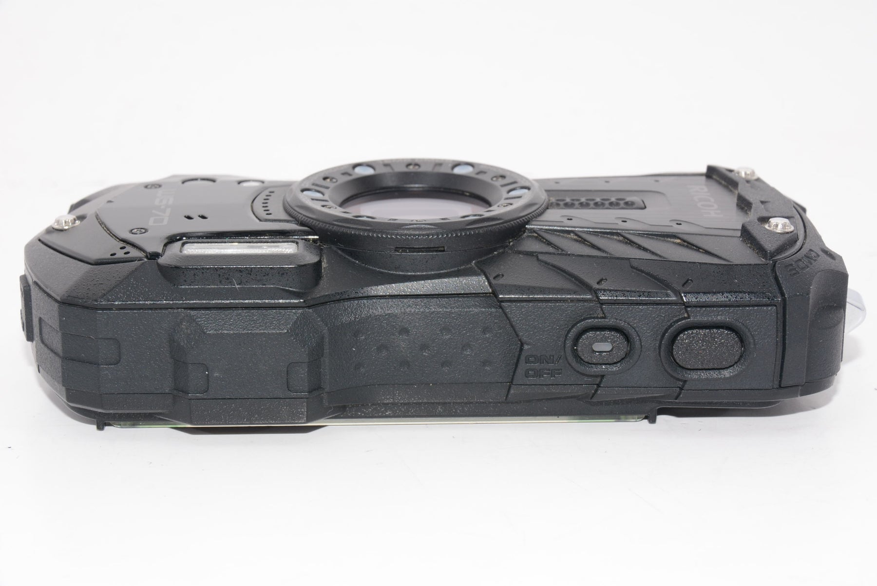 【外観並級】RICOH WG-70 ブラック リコー本格防水デジタルカメラ 14m防水 1.6m耐衝撃 防塵 -10℃耐寒