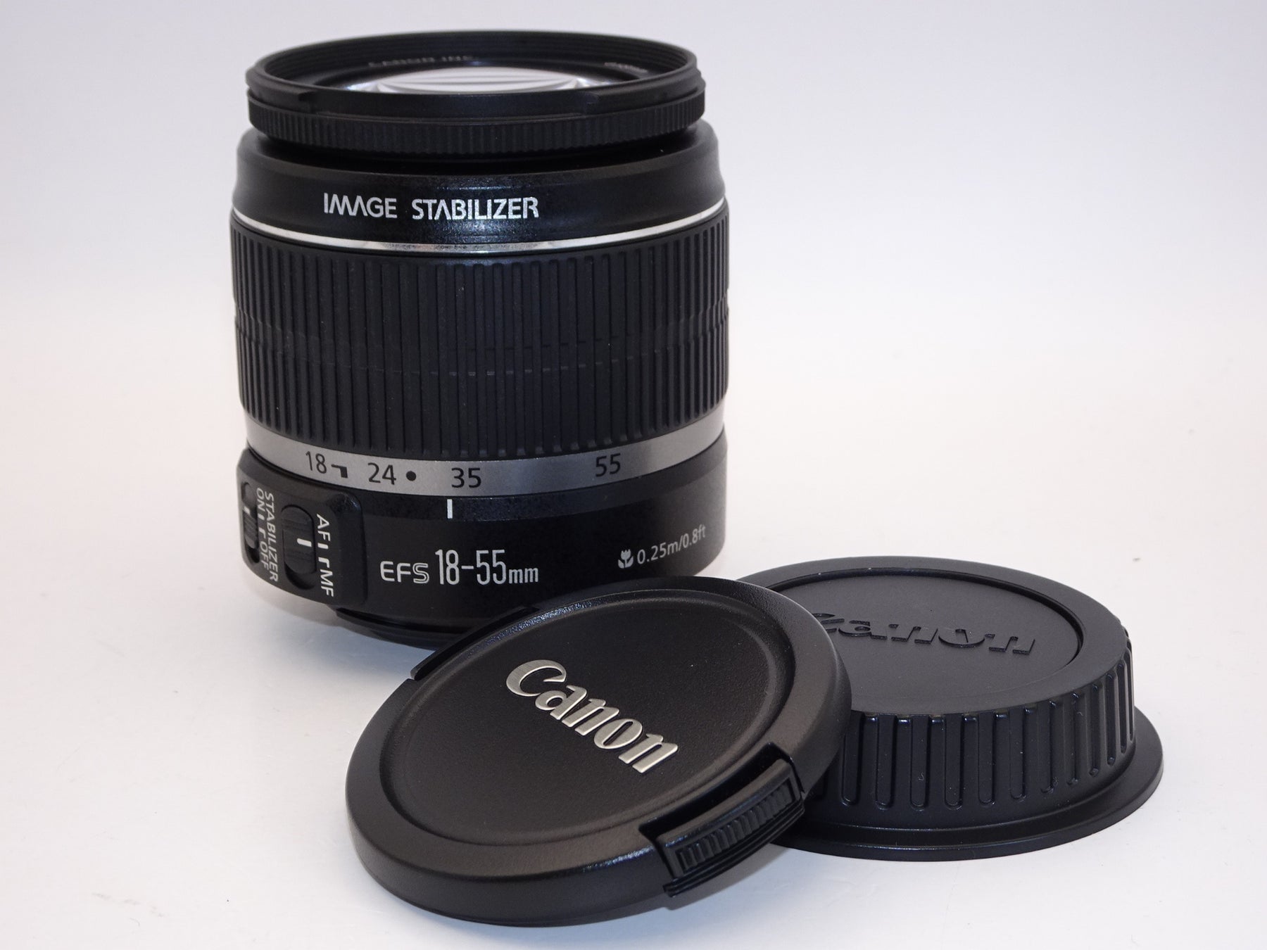 【外観特上級】Canon 標準ズームレンズ EF-S18-55mm F3.5-5.6 IS