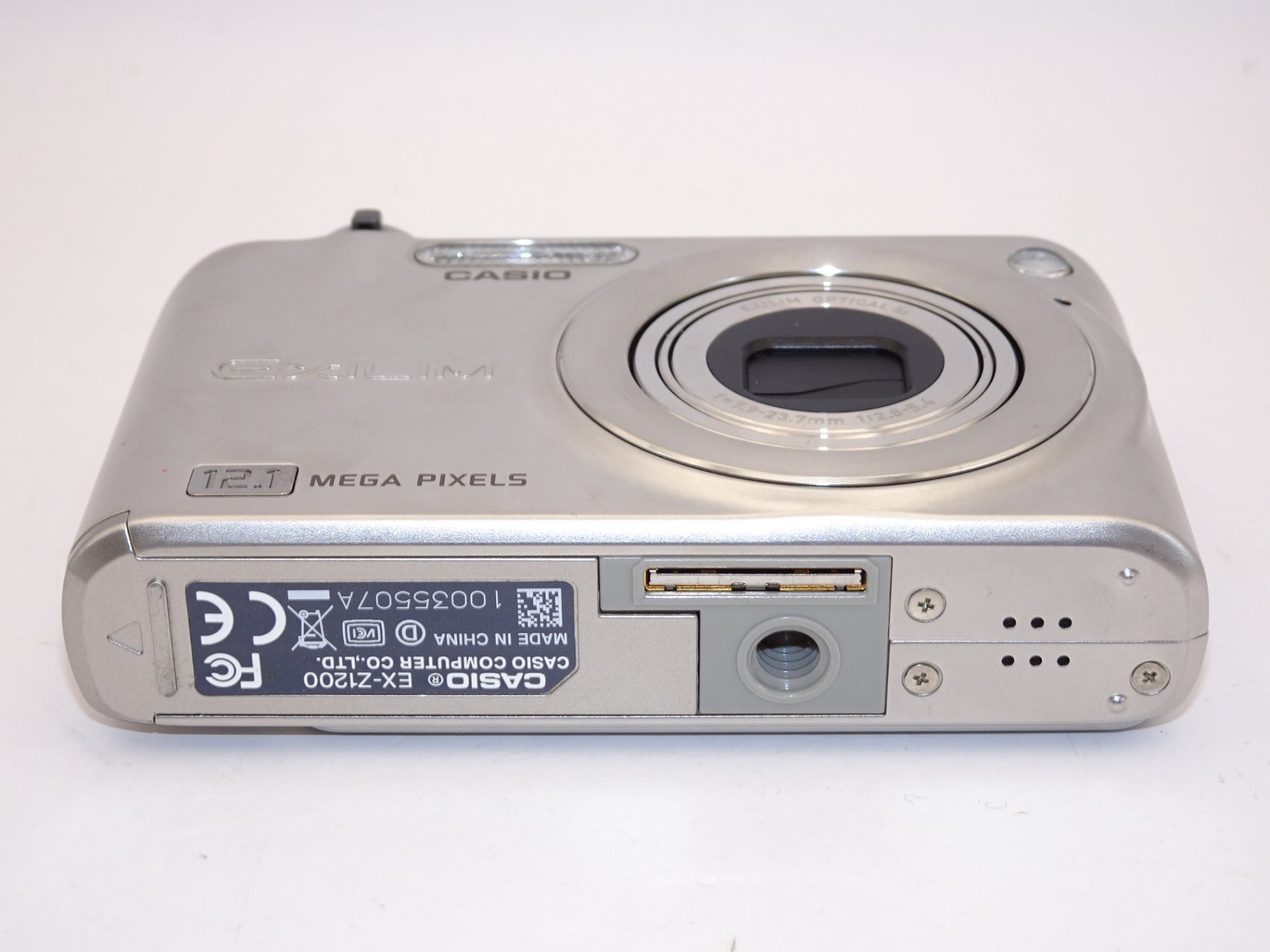 【外観特上級】CASIO デジタルカメラ EXILIM (エクシリム) ZOOM シルバー EX-Z1200SR