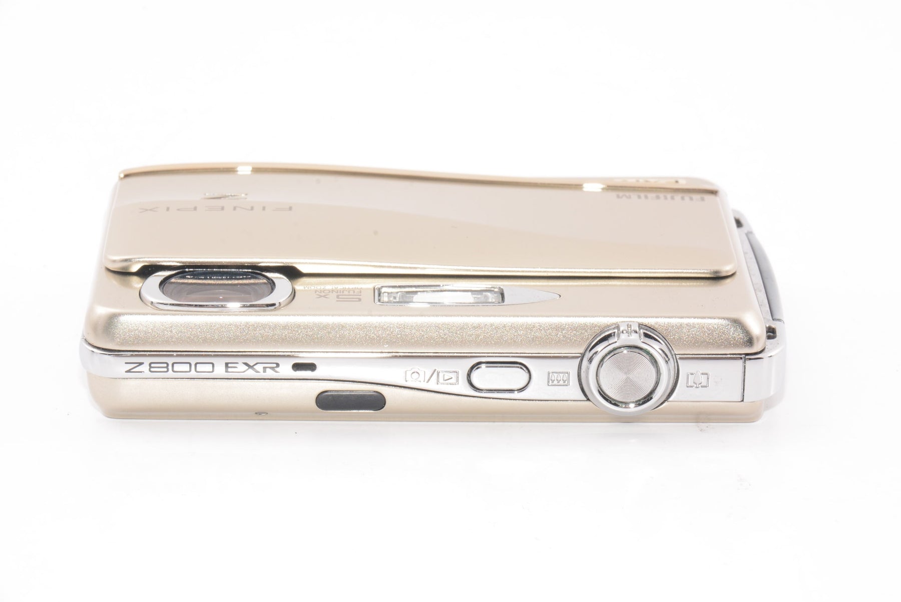 【外観特上級】FUJIFILM デジタルカメラ FinePix Z800 EXR ゴールド FX-Z800EXR G 1200万画素 光学5倍ズーム スーパーCCDハニカムEXR 3.5型ワイドタッチパネル