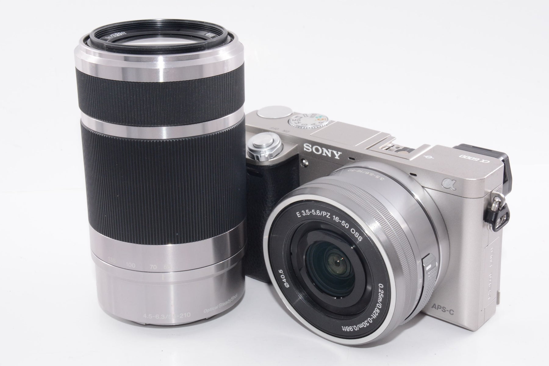 【外観並級】SONY ミラーレス一眼 α6000 ダブルズームレンズキット シルバー ILCE-6000Y S