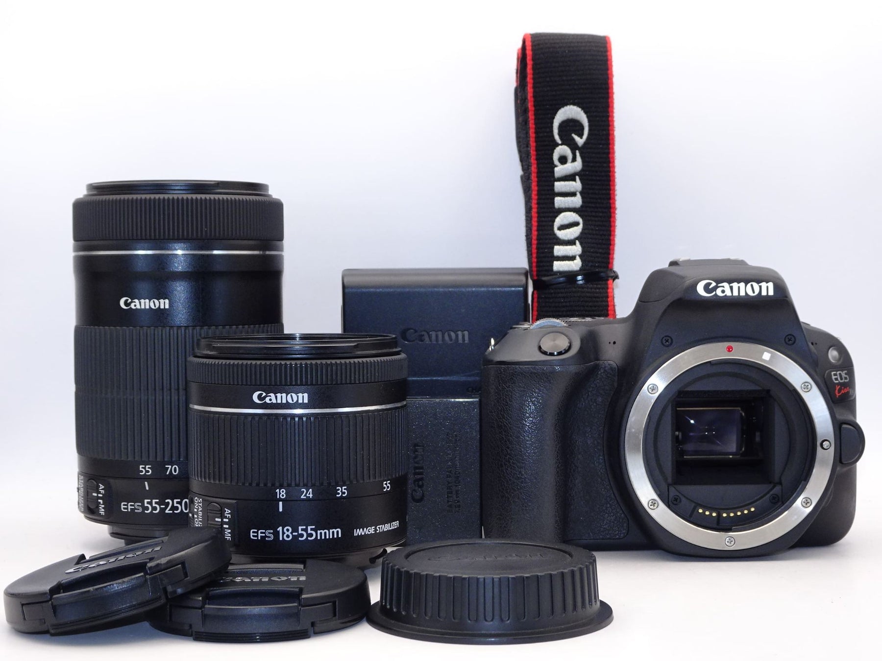 【外観並級】Canon デジタル一眼レフカメラ「EOS Kiss X9」ダブルズームキット (ブラック) EOSKISSX9BK-WKIT