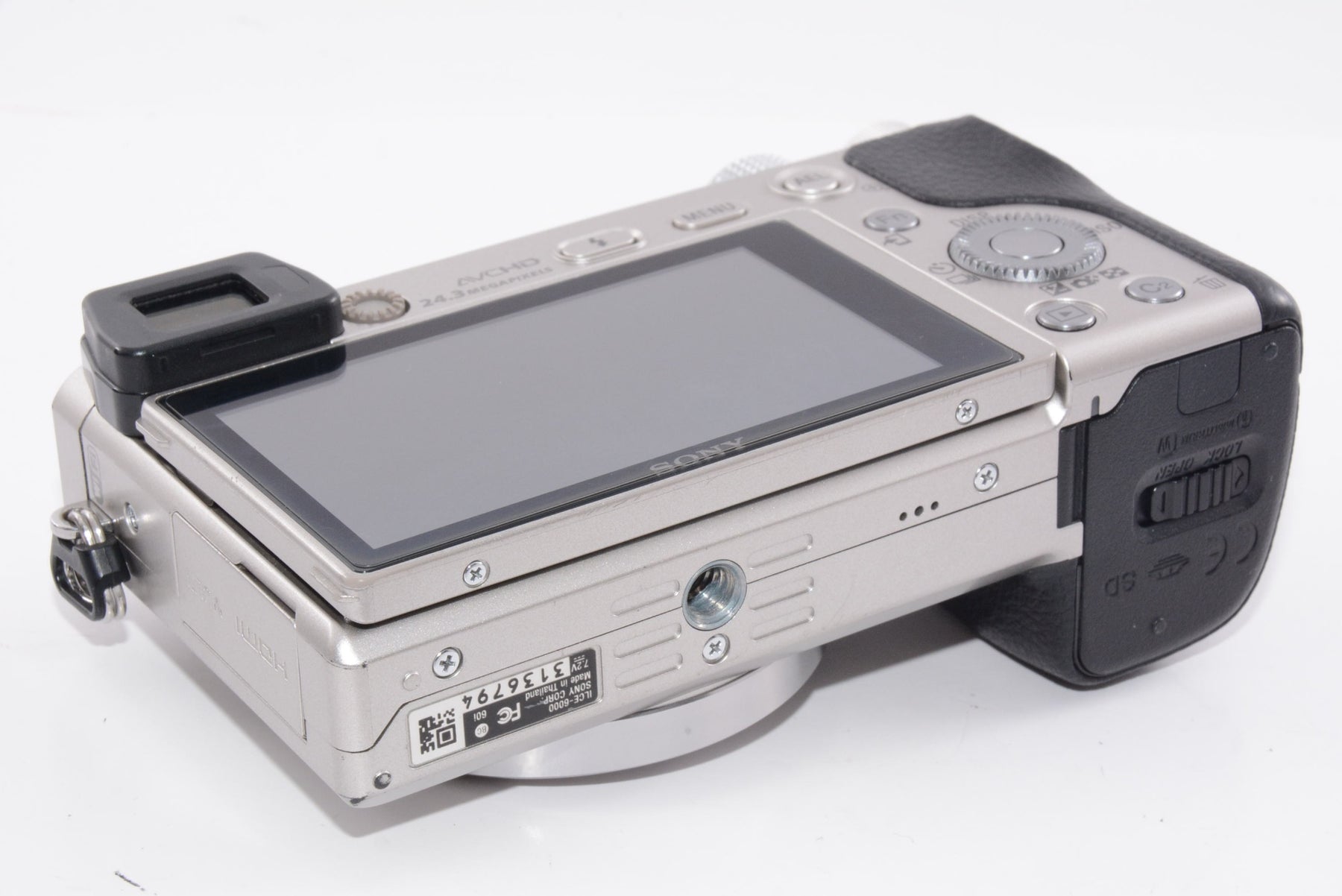【外観並級】SONY ミラーレス一眼 α6000 ダブルズームレンズキット シルバー ILCE-6000Y S