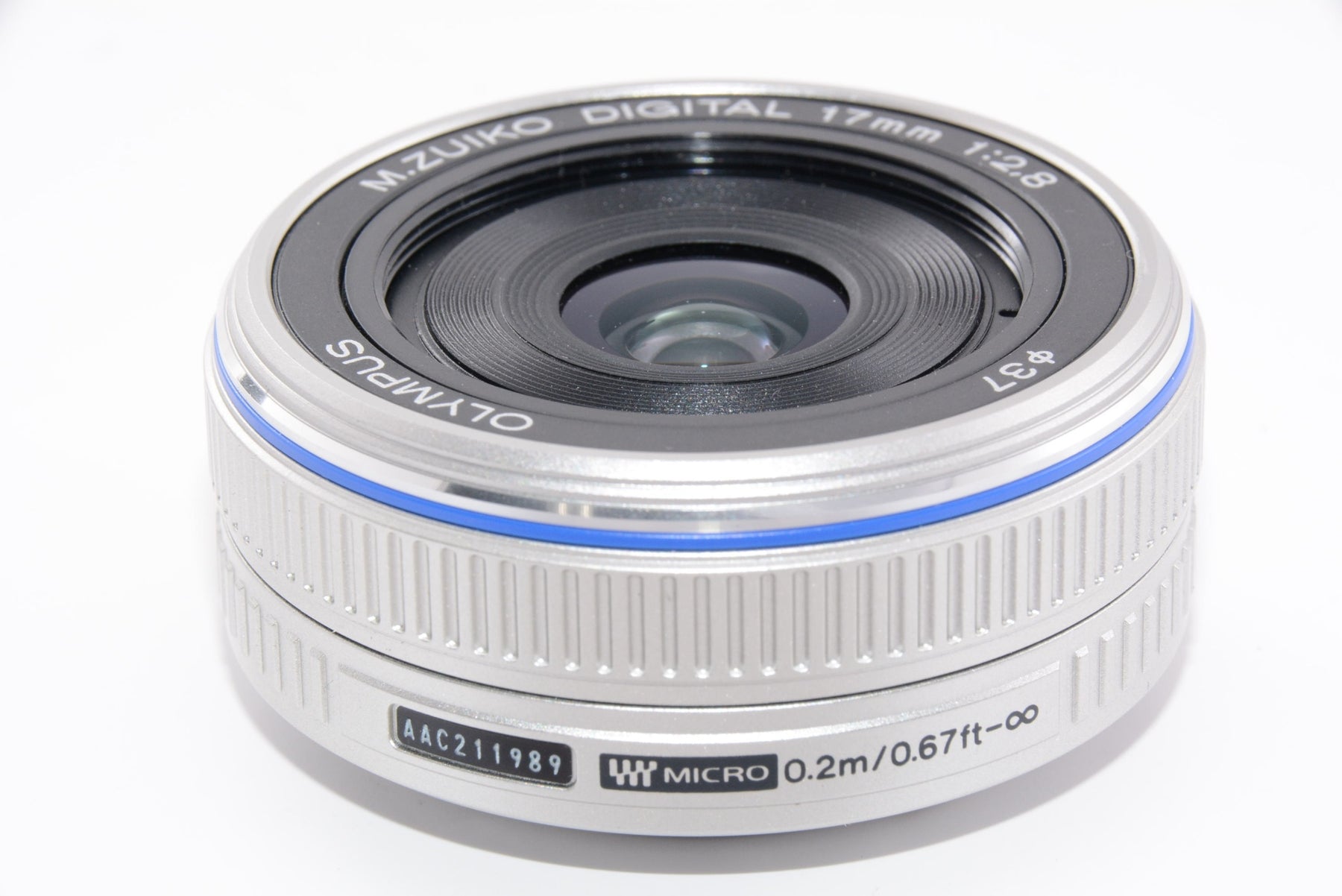 【外観並級】OLYMPUS パンケーキレンズ M.ZUIKO DIGITAL 17mm F2.8 シルバー