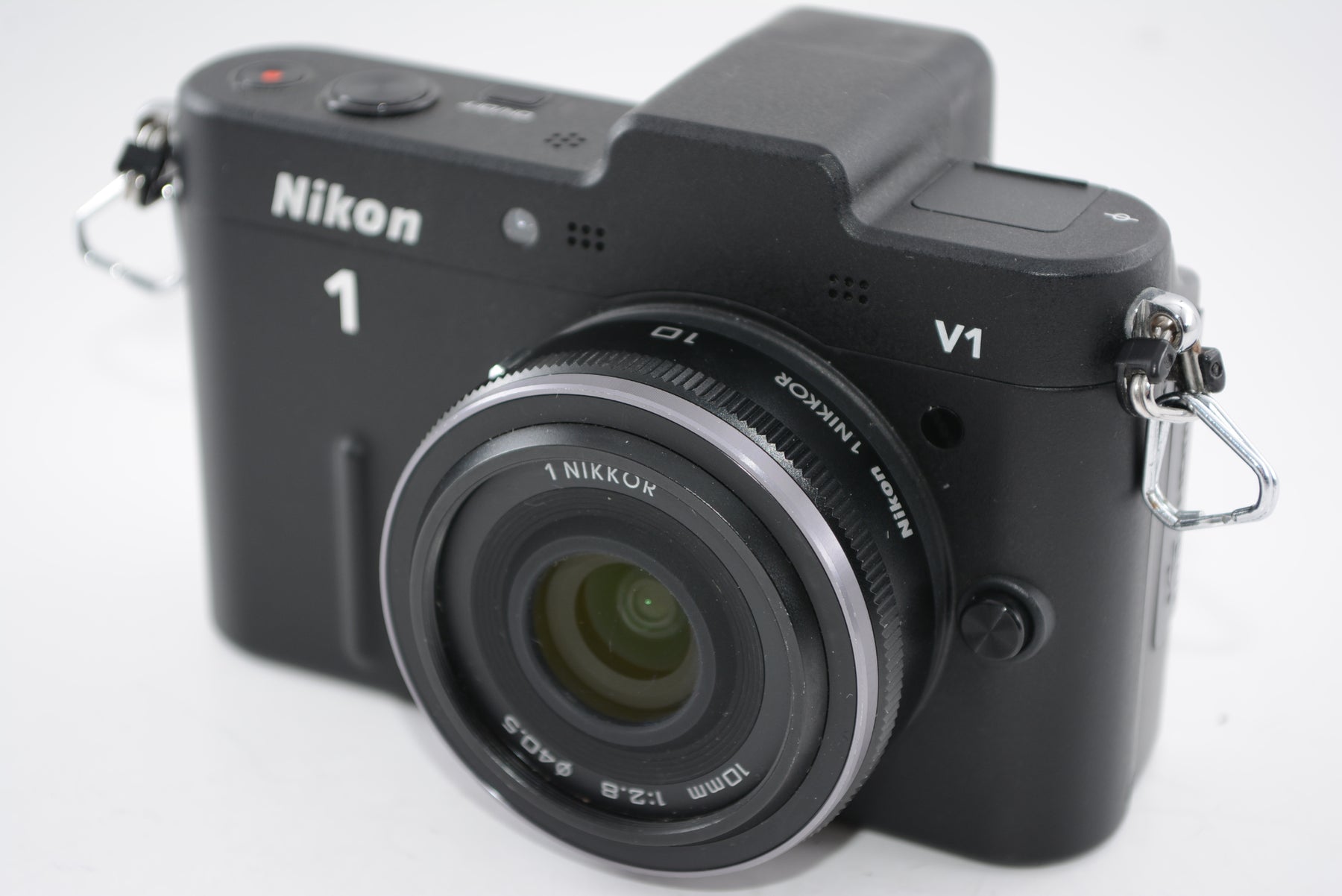 【外観並級】Nikon ミラーレス一眼カメラ Nikon 1 V1 薄型レンズキット ブラック