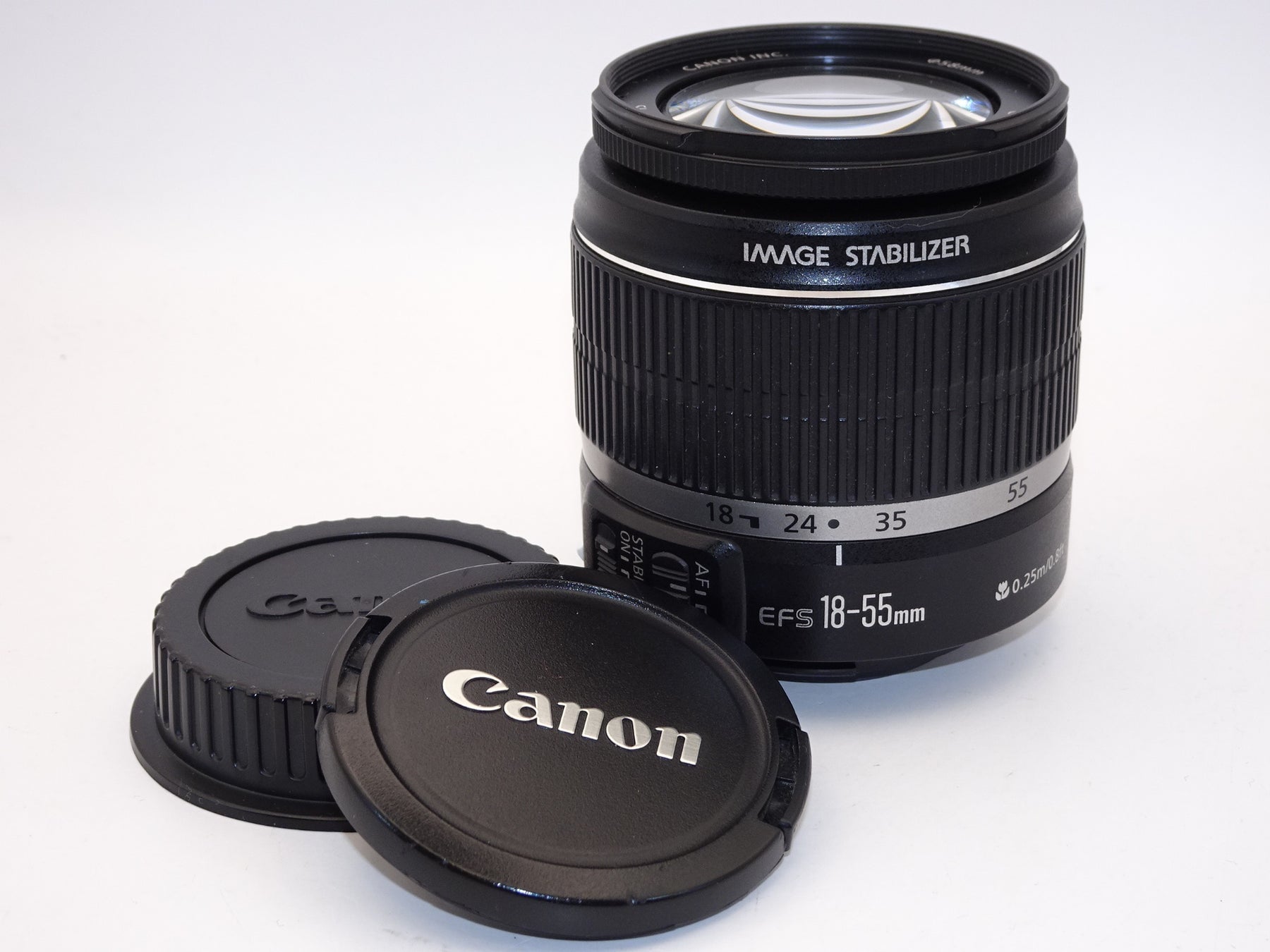 【外観特上級】Canon 標準ズームレンズ EF-S18-55mm F3.5-5.6 IS
