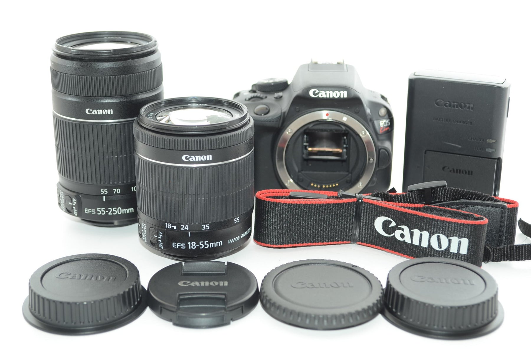 【外観並級】Canon デジタル一眼レフカメラ EOS Kiss X7 ダブルズームキット EF-S18-55mm/EF-S55-250mm付属 KISSX7-WKIT