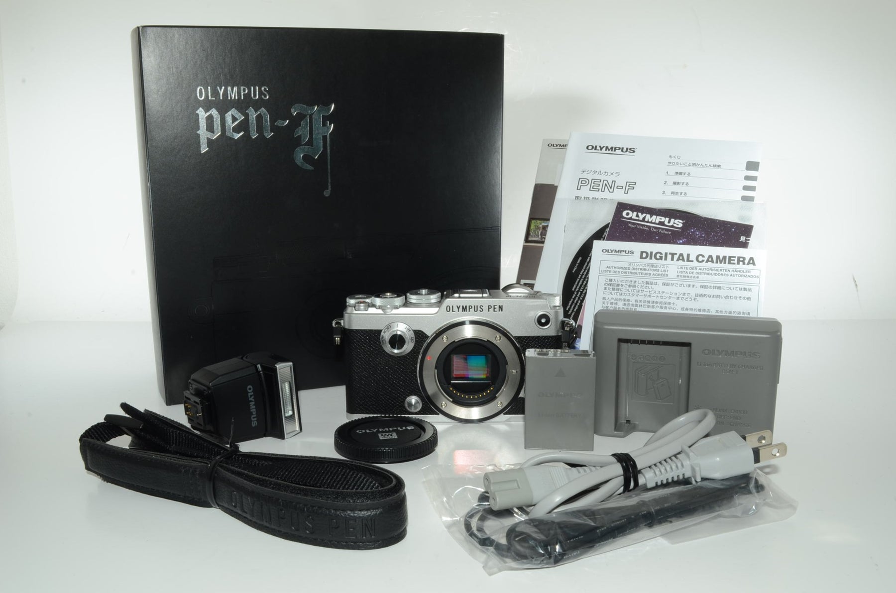 【外観特上級】OLYMPUS ミラーレス一眼 PEN-F 12mm F2.0LK SLV