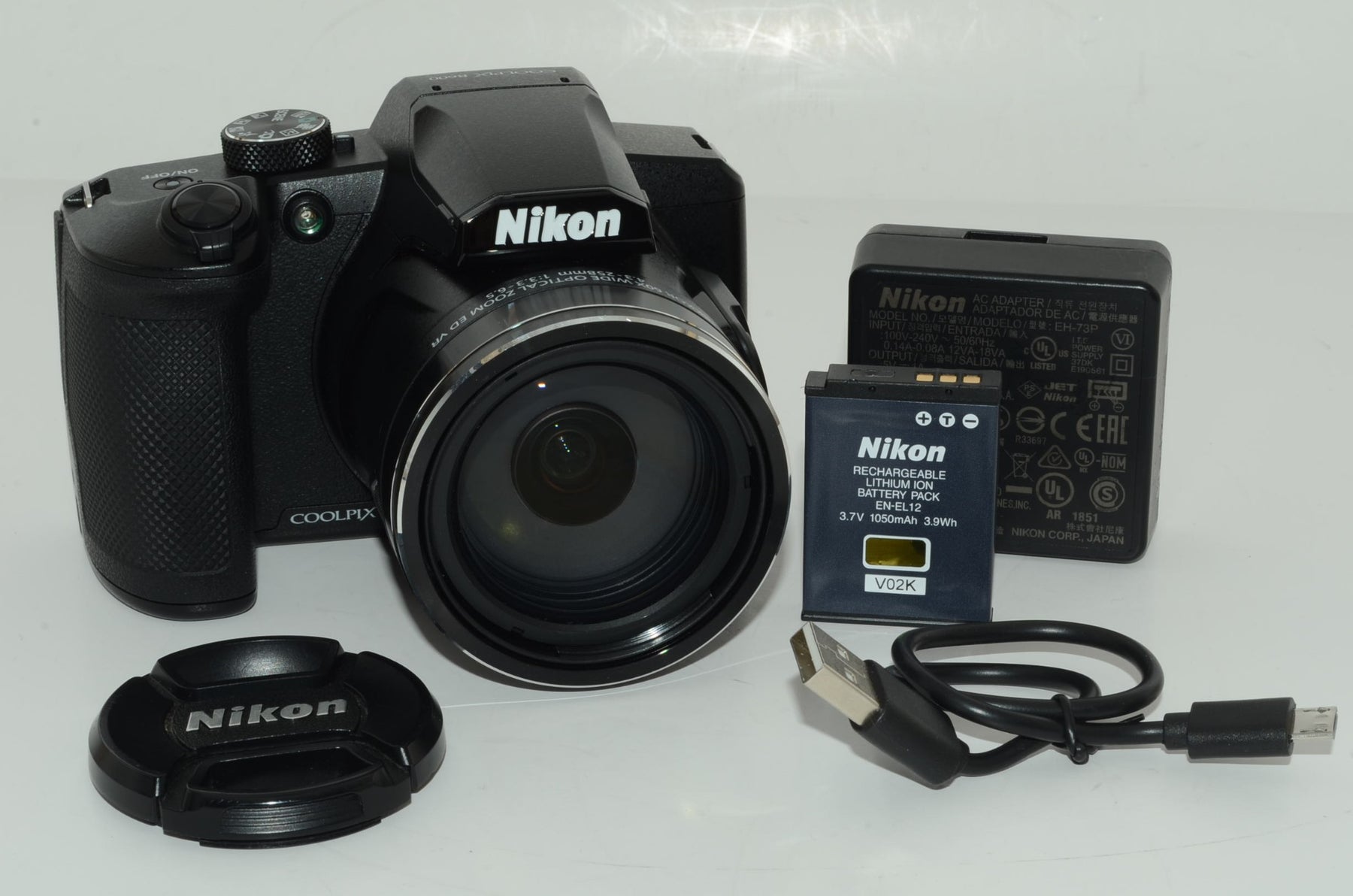 【外観特上級】Nikon デジタルカメラ COOLPIX B600 BK 光学60倍 軽量 クールピクス ブラック B600BK