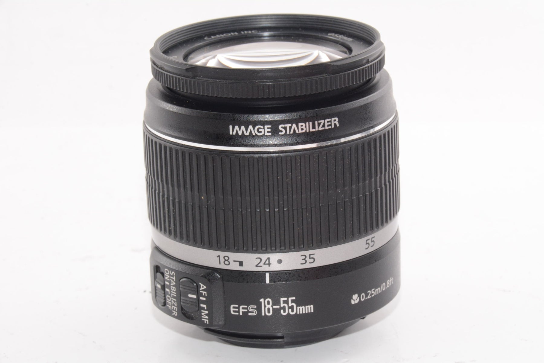 【外観特上級】Canon 標準ズームレンズ EF-S18-55mm F3.5-5.6 IS