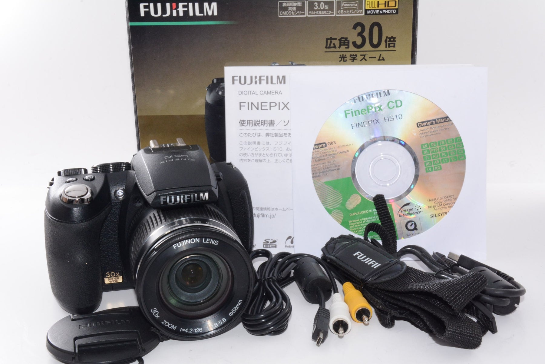 【外観並級】FUJIFILM デジタルカメラ FinePix HS10 ブラック FX-HS10