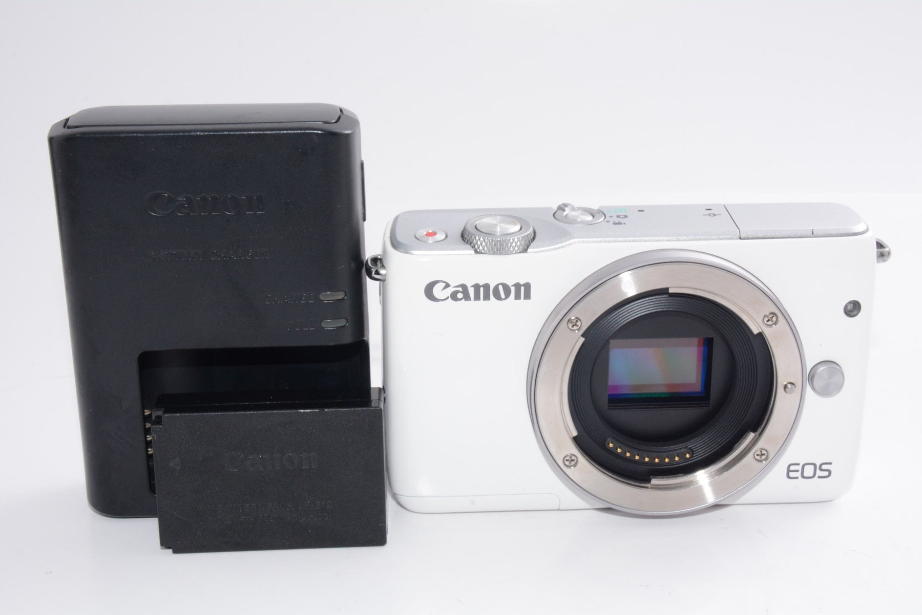 【外観並級】Canon ミラーレス一眼カメラ EOS M10 ボディ(ホワイト)
