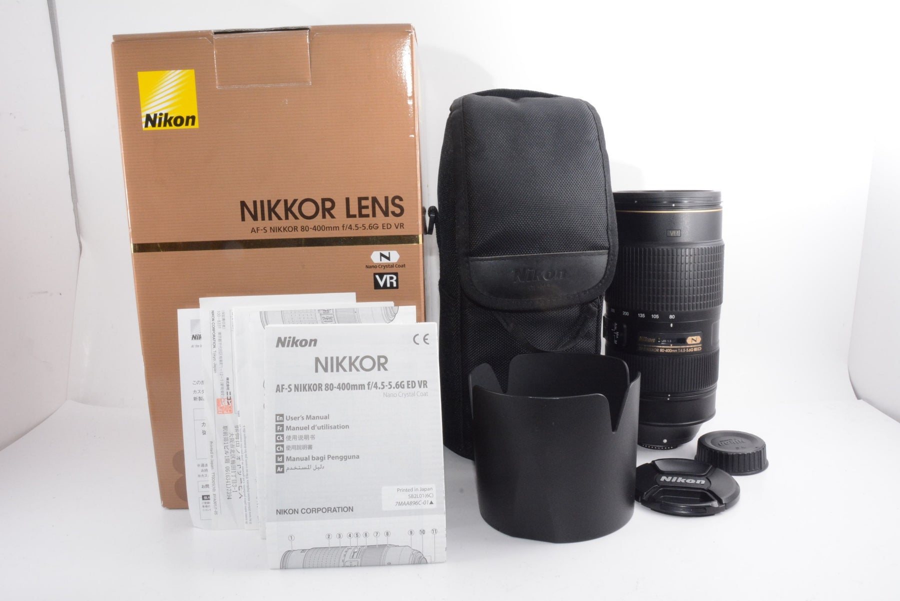 【外観特上級】Nikon AF-S NIKKOR 80-400mm f/4.5-5.6G ED VR Lens