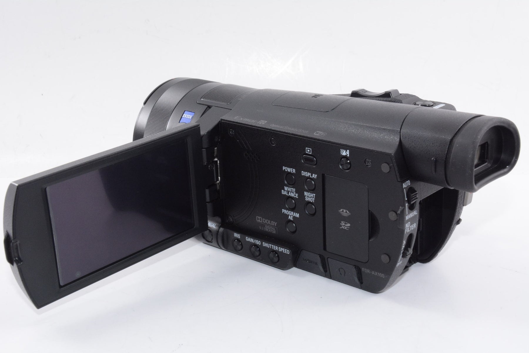 【外観特上級】ソニー SONY ビデオカメラ FDR-AX100 4K 光学12倍 ブラック Handycam FDR-AX100 BC