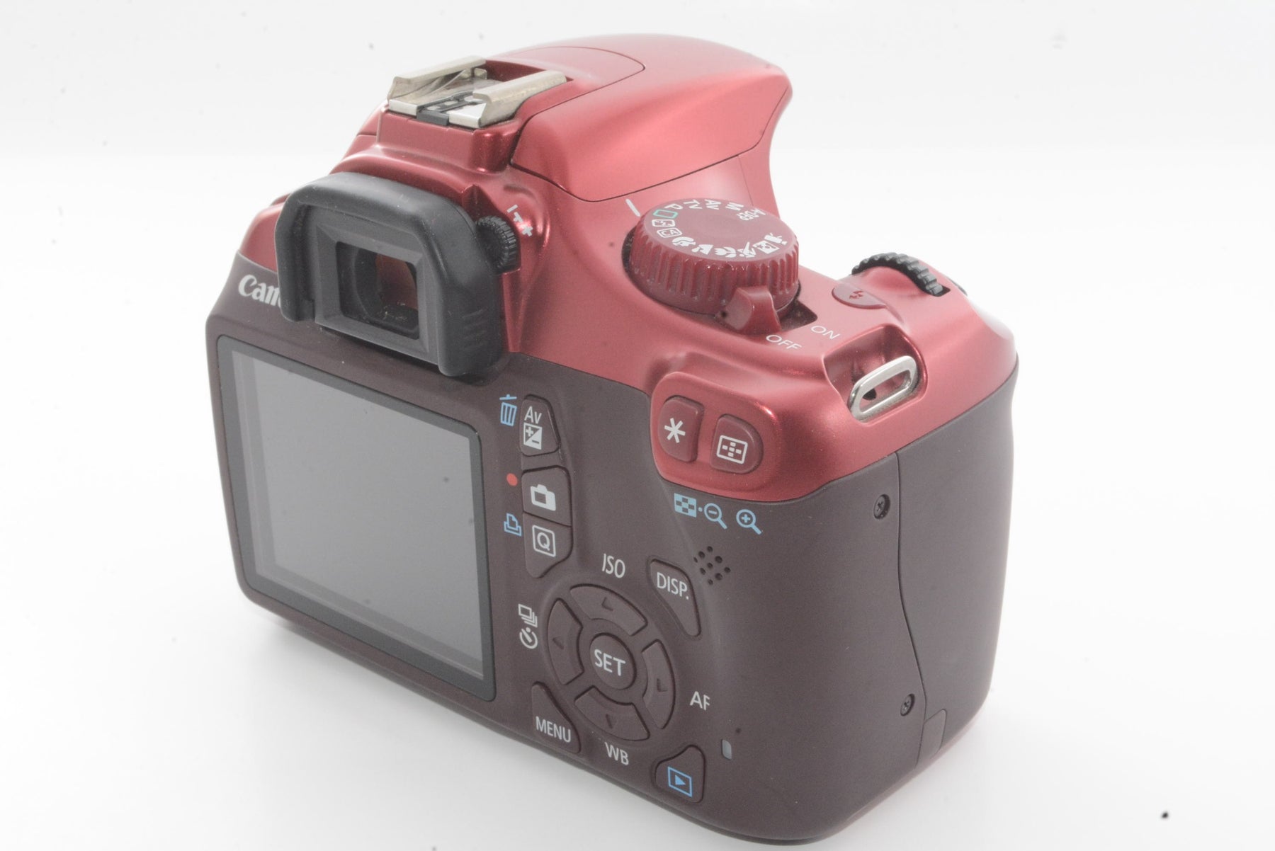 【外観並級】Canon デジタル一眼レフカメラ EOS Kiss X50 レンズキット EF-S18-55mm IsII付属 レッド KISSX50RE-1855IS2LK