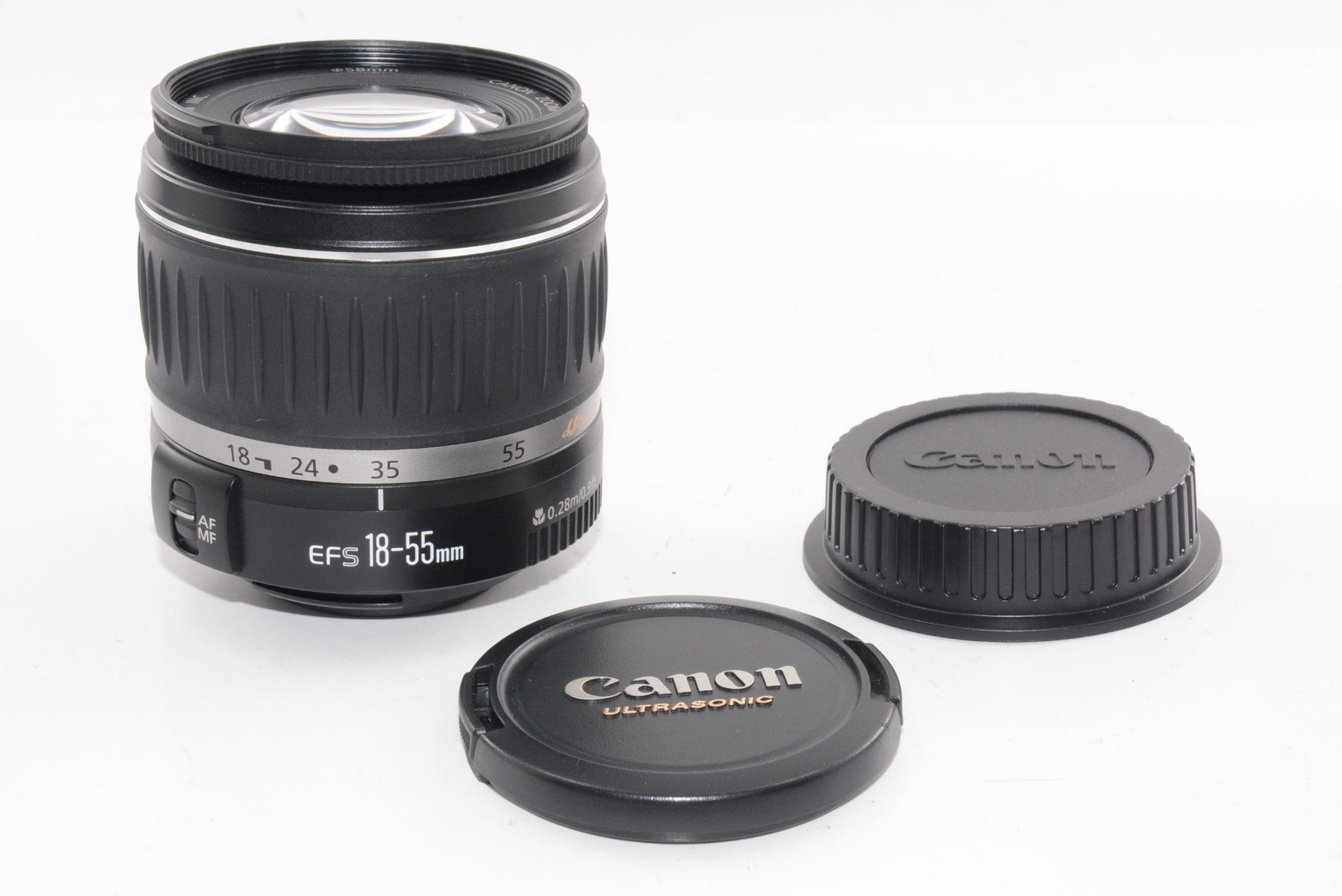 【外観特上級】Canon EF-S レンズ 18-55mm F3.5-5.6 II USM