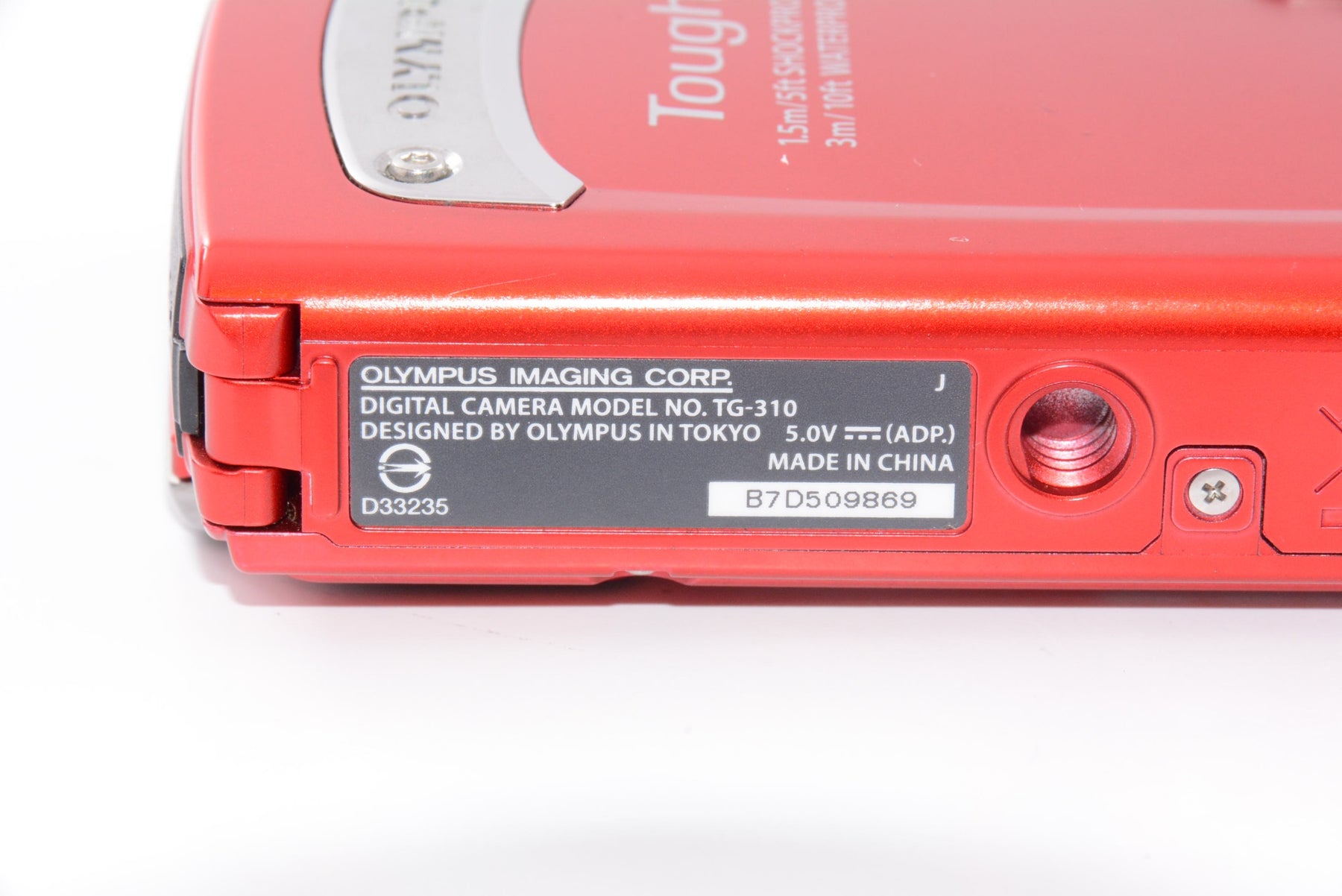 【外観特上級】OLYMPUS 防水デジタルカメラ TOUGH TG-310 レッド