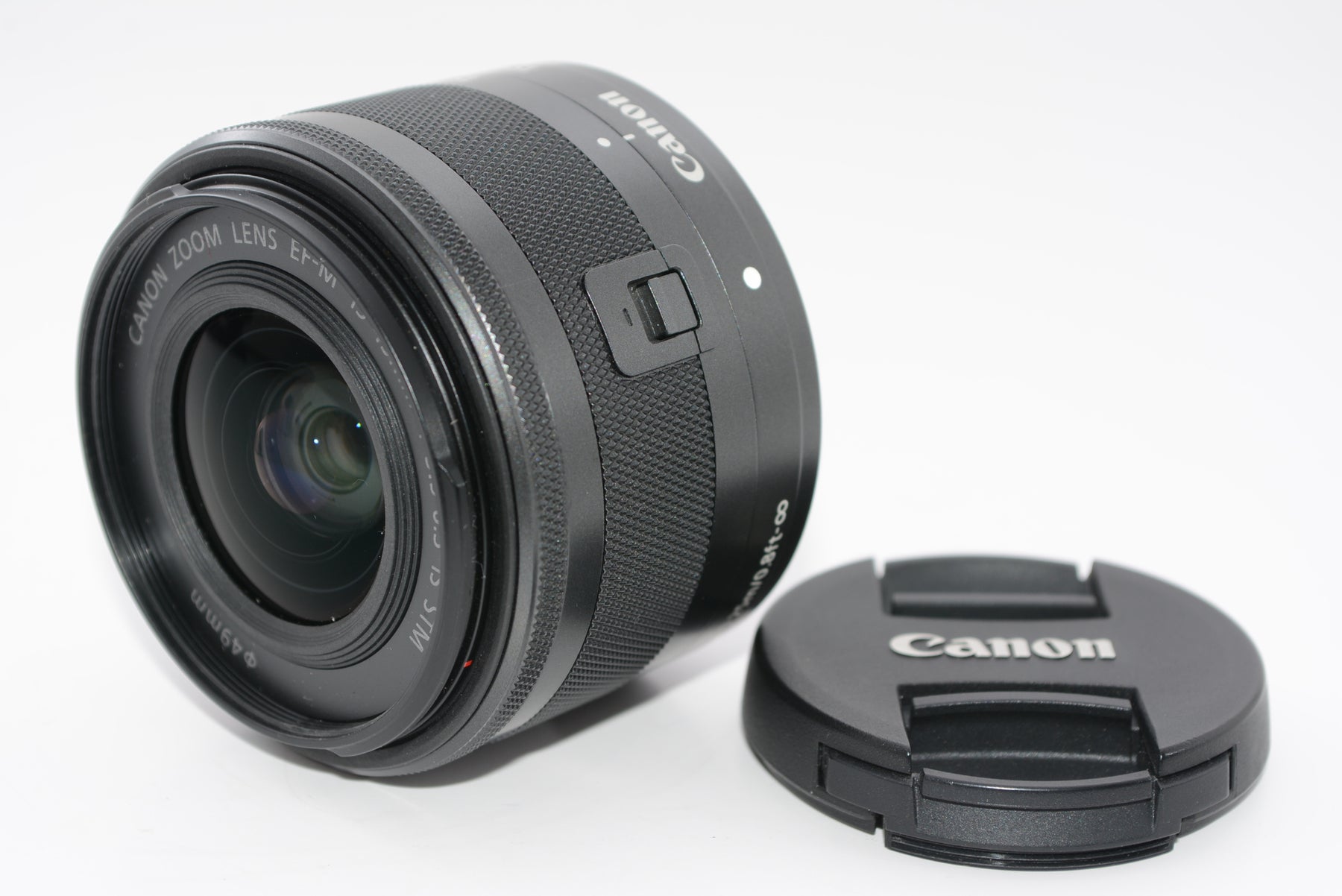 【外観特上級】Canon 標準ズームレンズ EF-M15-45mm F3.5-6.3IS STM(グラファイト) ミラーレス一眼対応 EF-M15-45ISSTM