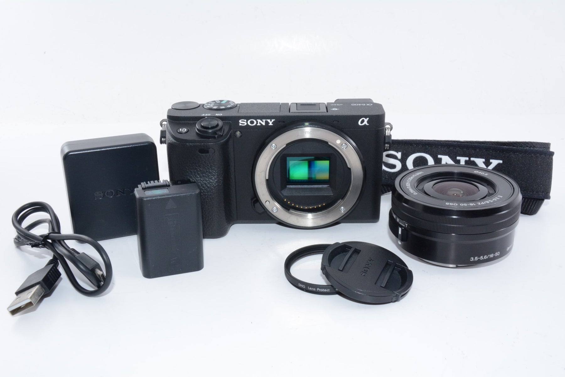 【外観特上級】ソニー ミラーレス一眼 α6400 パワーズームレンズキット E PZ 16-50mm F3.5-5.6 OSS ブラック 幅 120mm 高さ 66.9mm 奥行き 48.8mmILCE-6400L B
