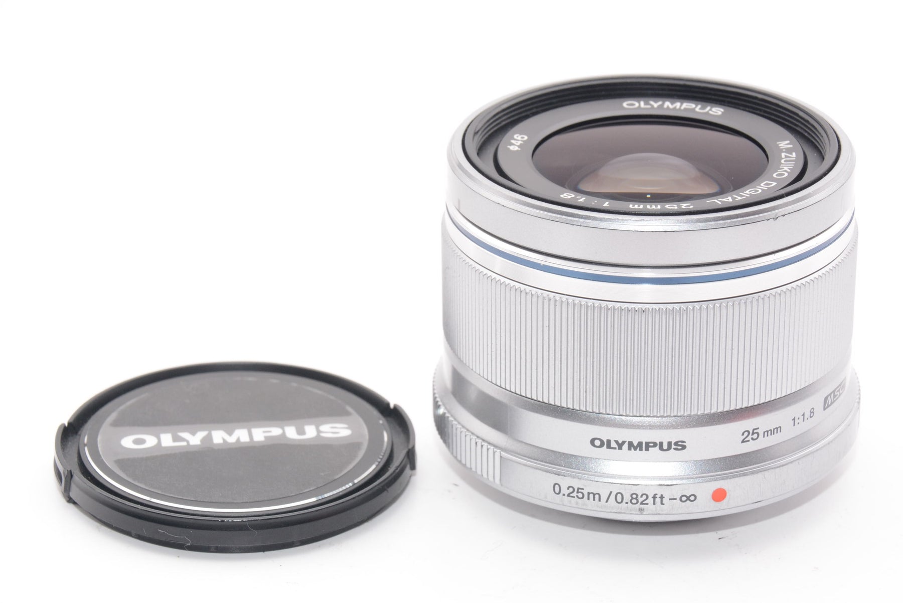 【外観並級】OLYMPUS M.ZUIKO DIGITAL 25mm F1.8 シルバー マイクロフォーサーズ用 単焦点レンズ