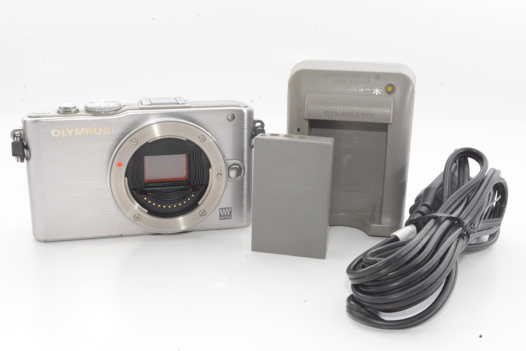 【外観並級】OLYMPUS ミラーレス一眼 PEN Lite E-PL3 ボディ シルバー