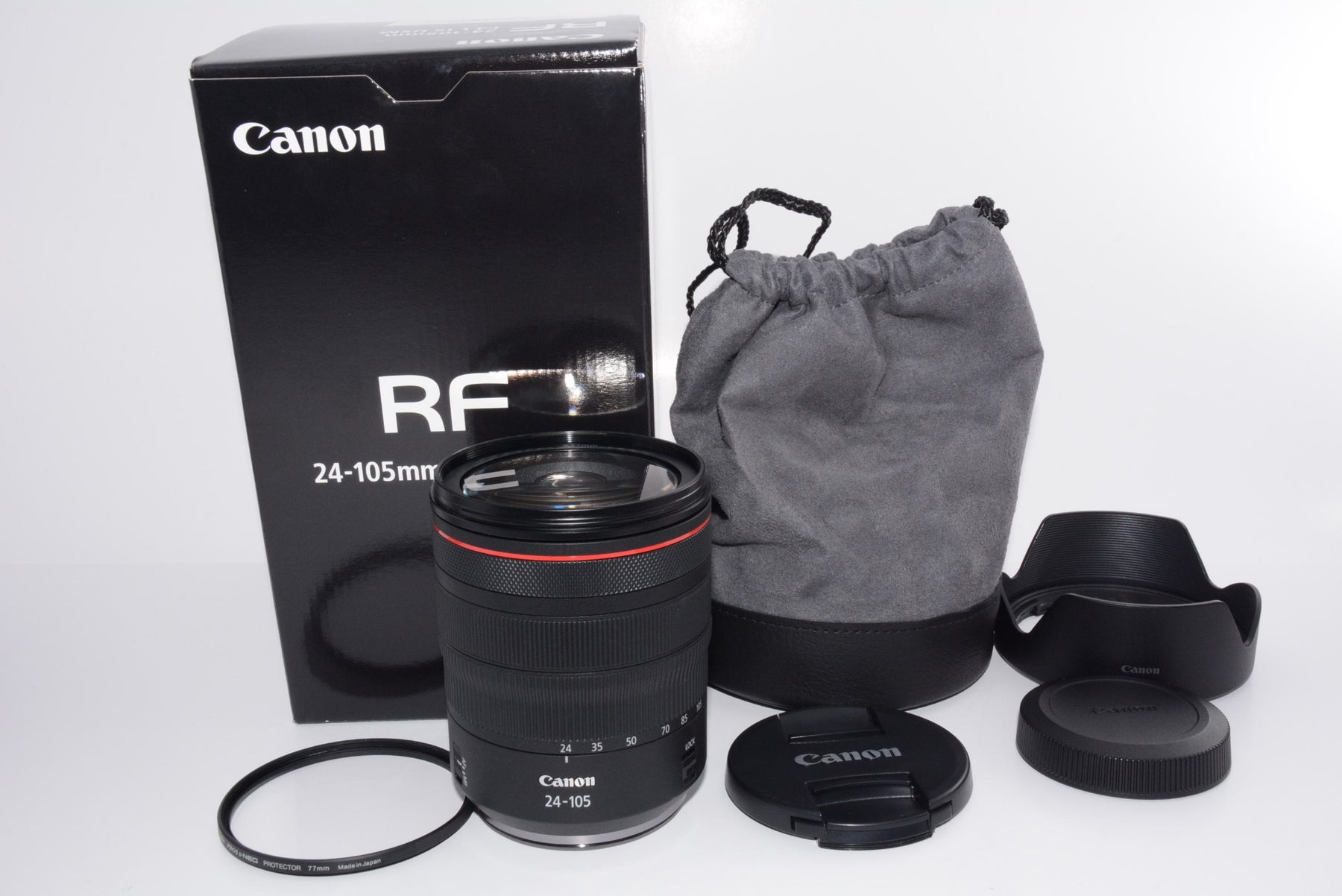 【外観特上級】Canon 中望遠ズームレンズ RF24-105mm F4L IS USM EOSR対応 全長107.3mm ブラック RF24-10540LIS