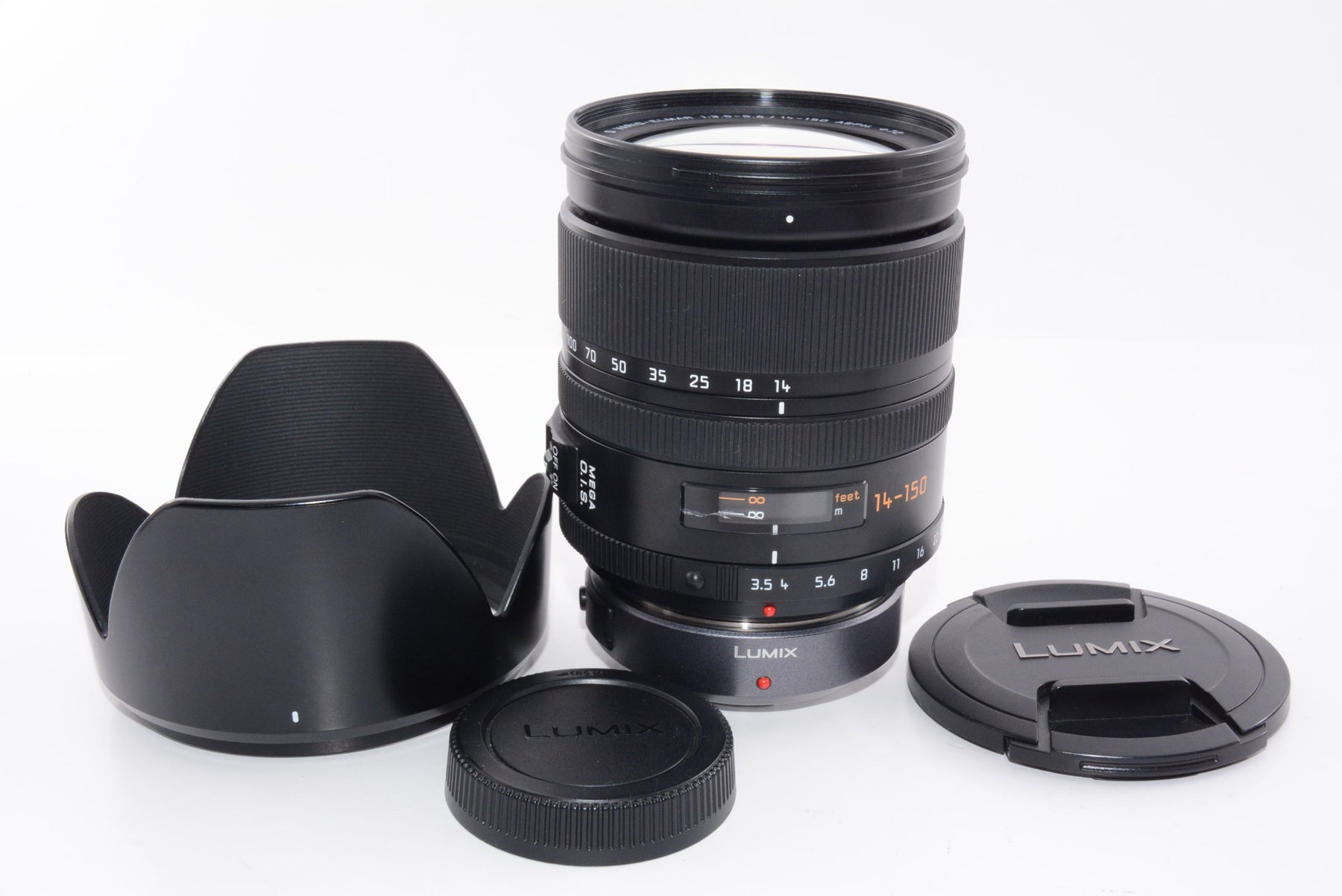 【外観並級】パナソニック 望遠ズームレンズ フォーサーズ用 ライカ D VARIO-ELMAR 14-150mm ASPH. XSM. MEGA O.I.S. L-RS014150