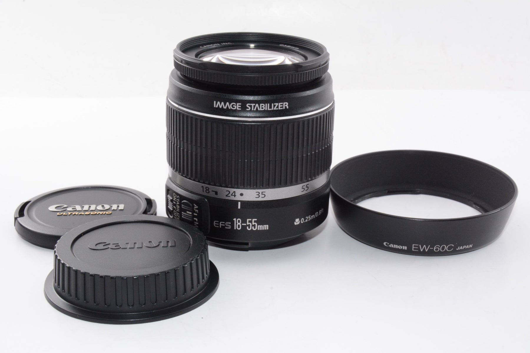 【外観特上級】Canon 標準ズームレンズ EF-S18-55mm F3.5-5.6 IS