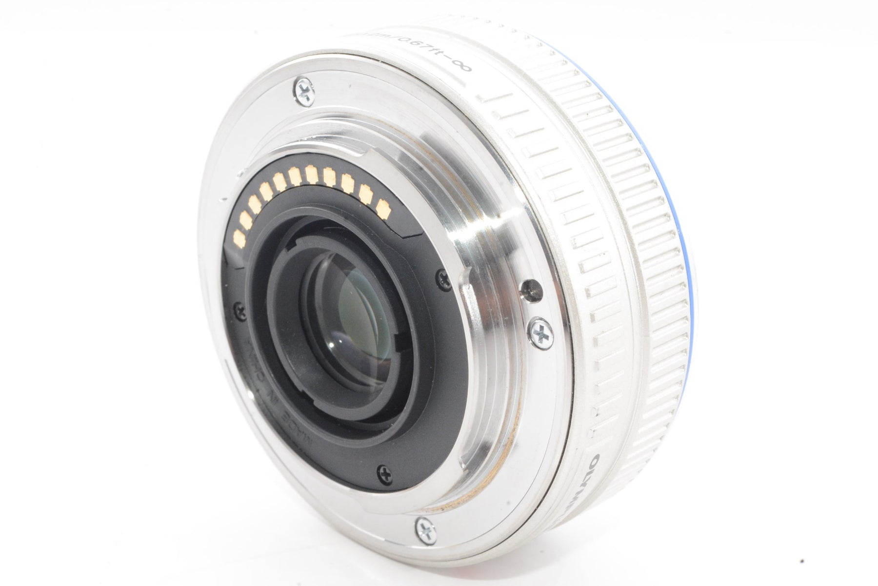 【外観特上級】OLYMPUS パンケーキレンズ M.ZUIKO DIGITAL 17mm F2.8 シルバー