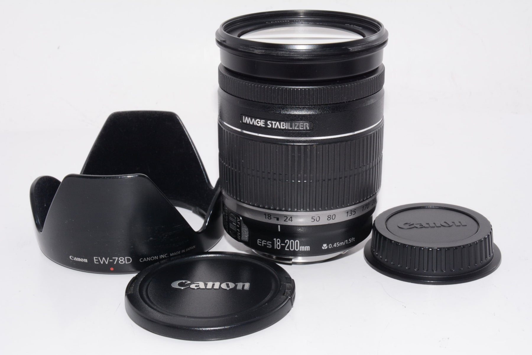 【外観特上級】Canon 望遠ズームレンズ EF-S18-200mm F3.5-5.6 IS APS-C対応
