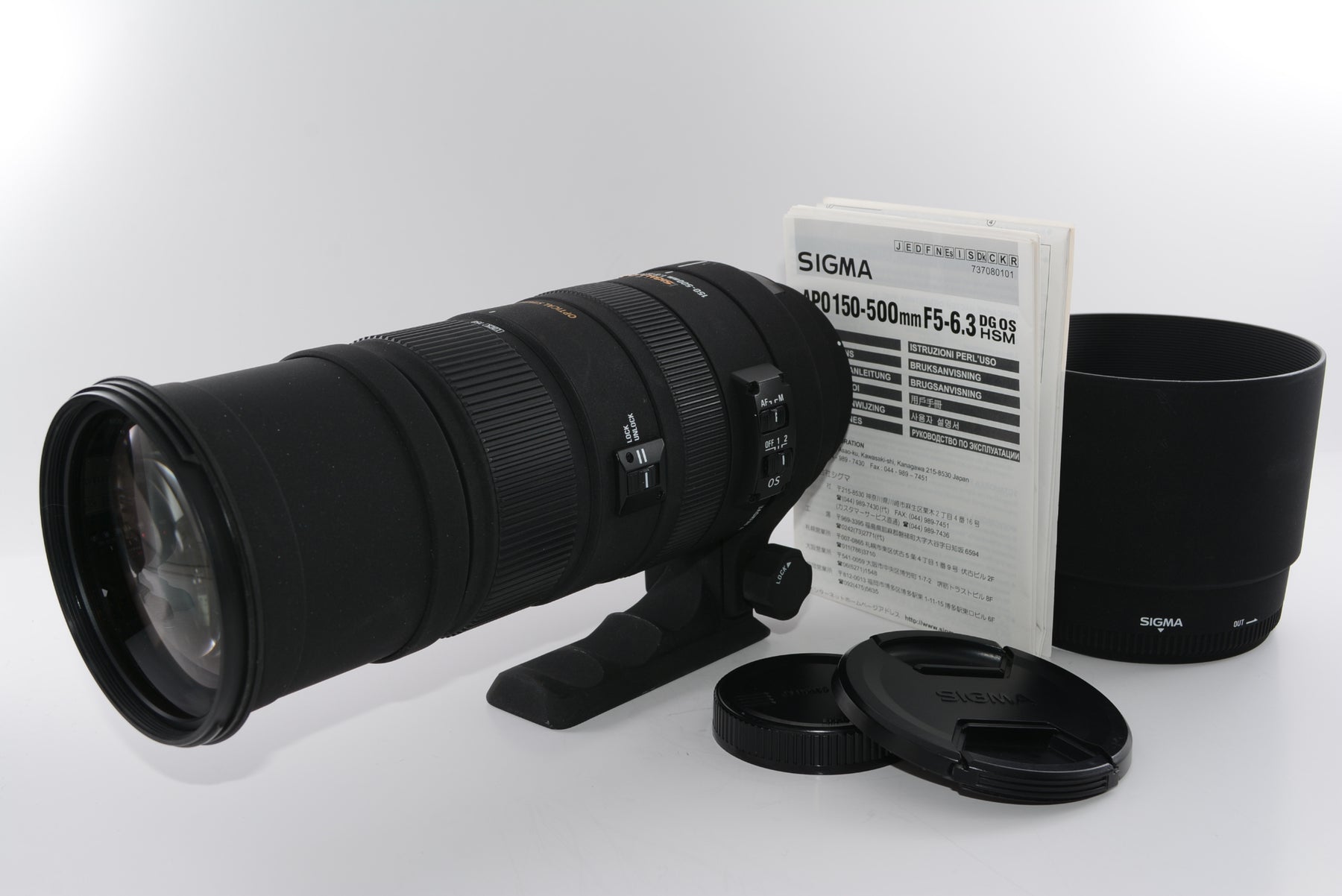 【外観並級】SIGMA 超望遠ズームレンズ APO 150-500mm F5-6.3 DG OS HSM キヤノン用 フルサイズ対応