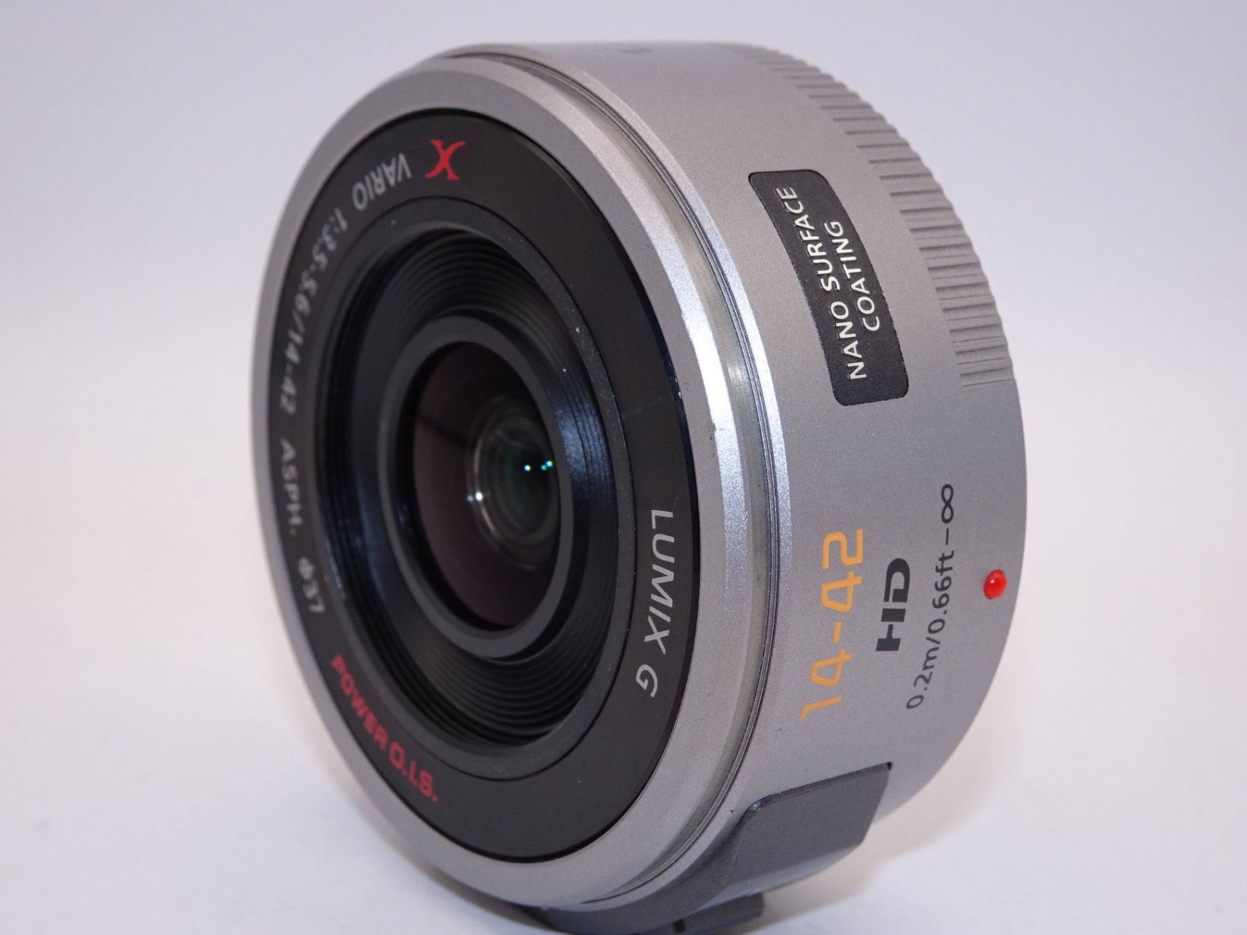 【外観並級】パナソニック マイクロフォーサーズ用 ルミックス G X VARIO PZ 14-42mmF3.5-5.6 シルバー