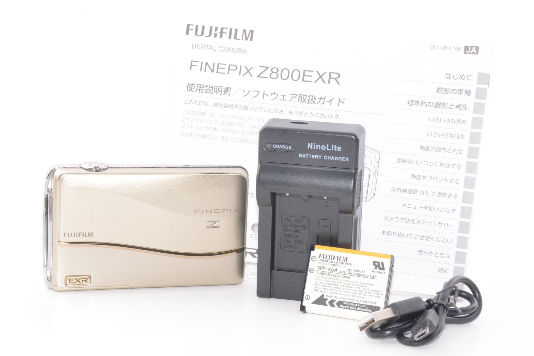【外観特上級】FUJIFILM デジタルカメラ FinePix Z800 EXR ゴールド FX-Z800EXR G 1200万画素 光学5倍ズーム スーパーCCDハニカムEXR 3.5型ワイドタッチパネル