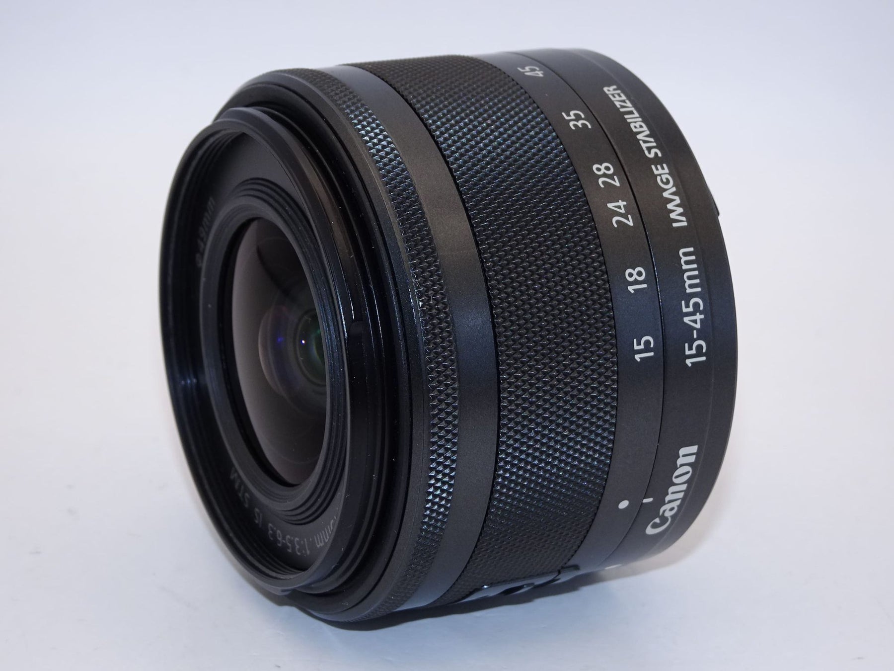 【外観特上級】Canon 標準ズームレンズ EF-M15-45mm F3.5-6.3IS STM(グラファイト) ミラーレス一眼対応 EF-M15-45ISSTM