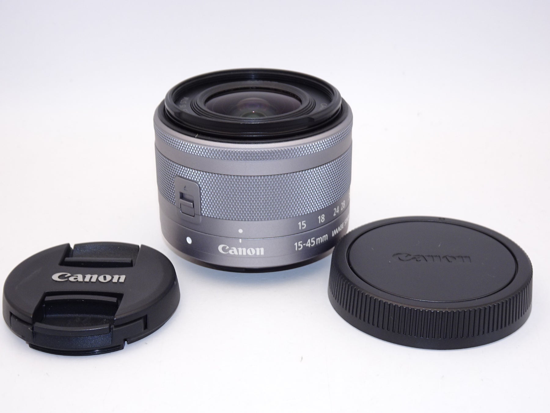 【外観特上級】Canon 標準ズームレンズ EF-M15-45mm F3.5-6.3IS STM(シルバー) ミラーレス一眼対応 EF-M15-45ISSTMSL