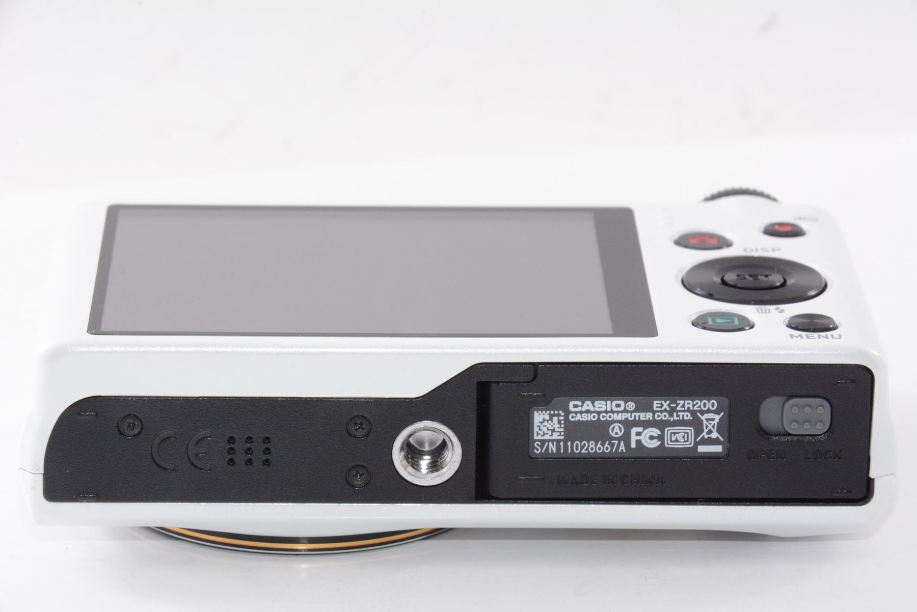【外観特上級】CASIO デジタルカメラ EXILIM EX-ZR200 ホワイト EX-ZR200WE